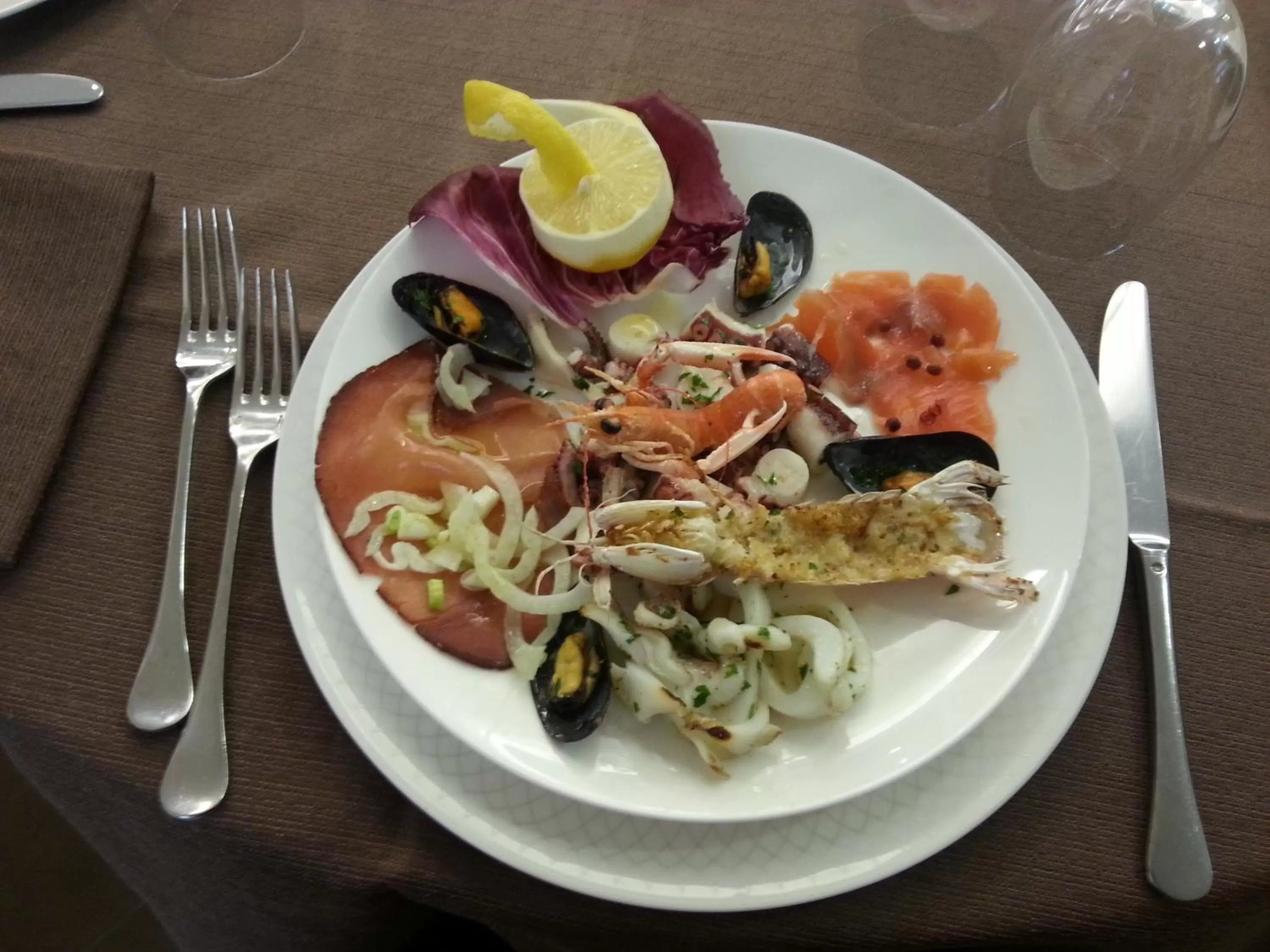 Food close-up in Hotel Fini