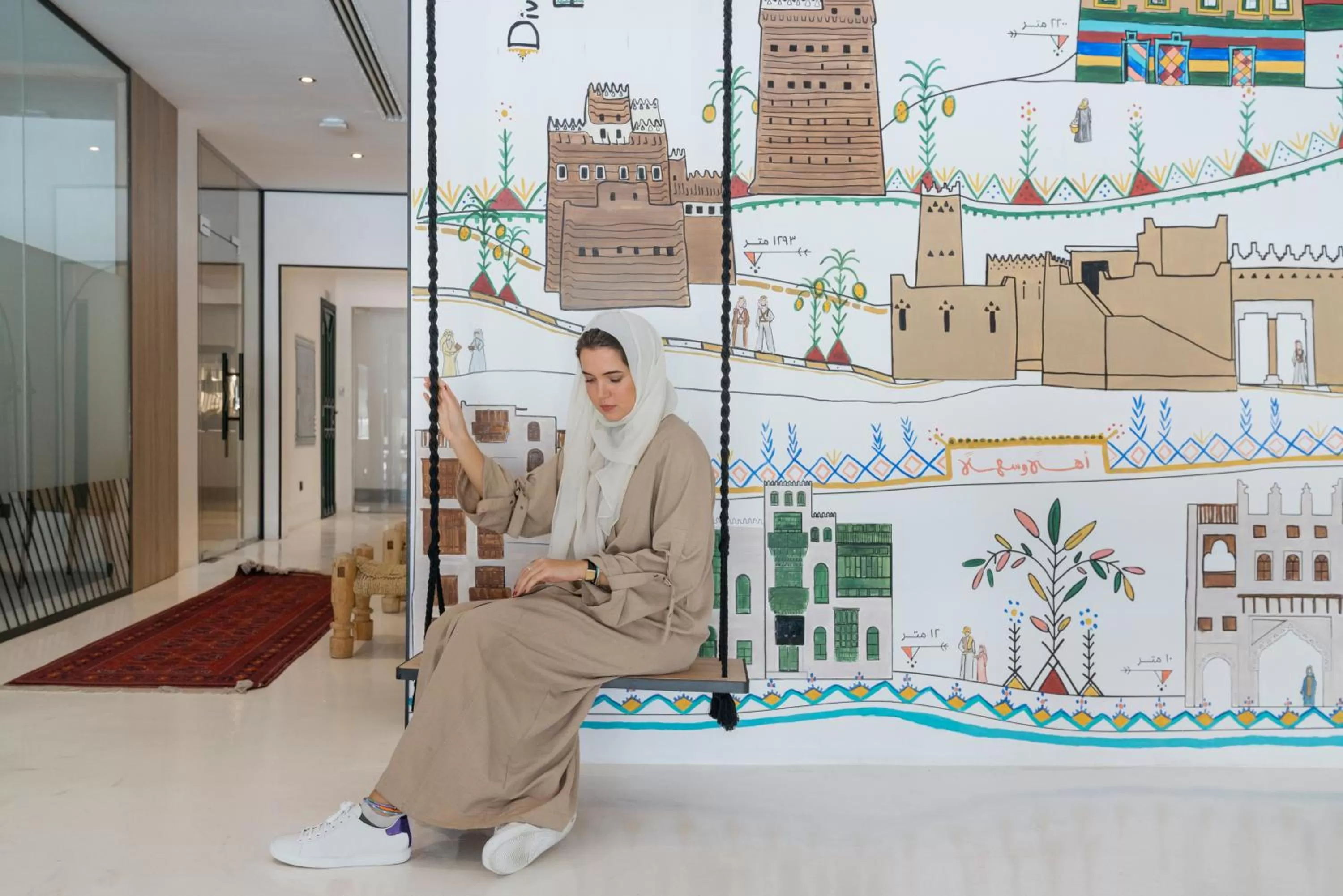 Decorative detail in Shada Hotel Shatea - فندق شدا الشاطئ