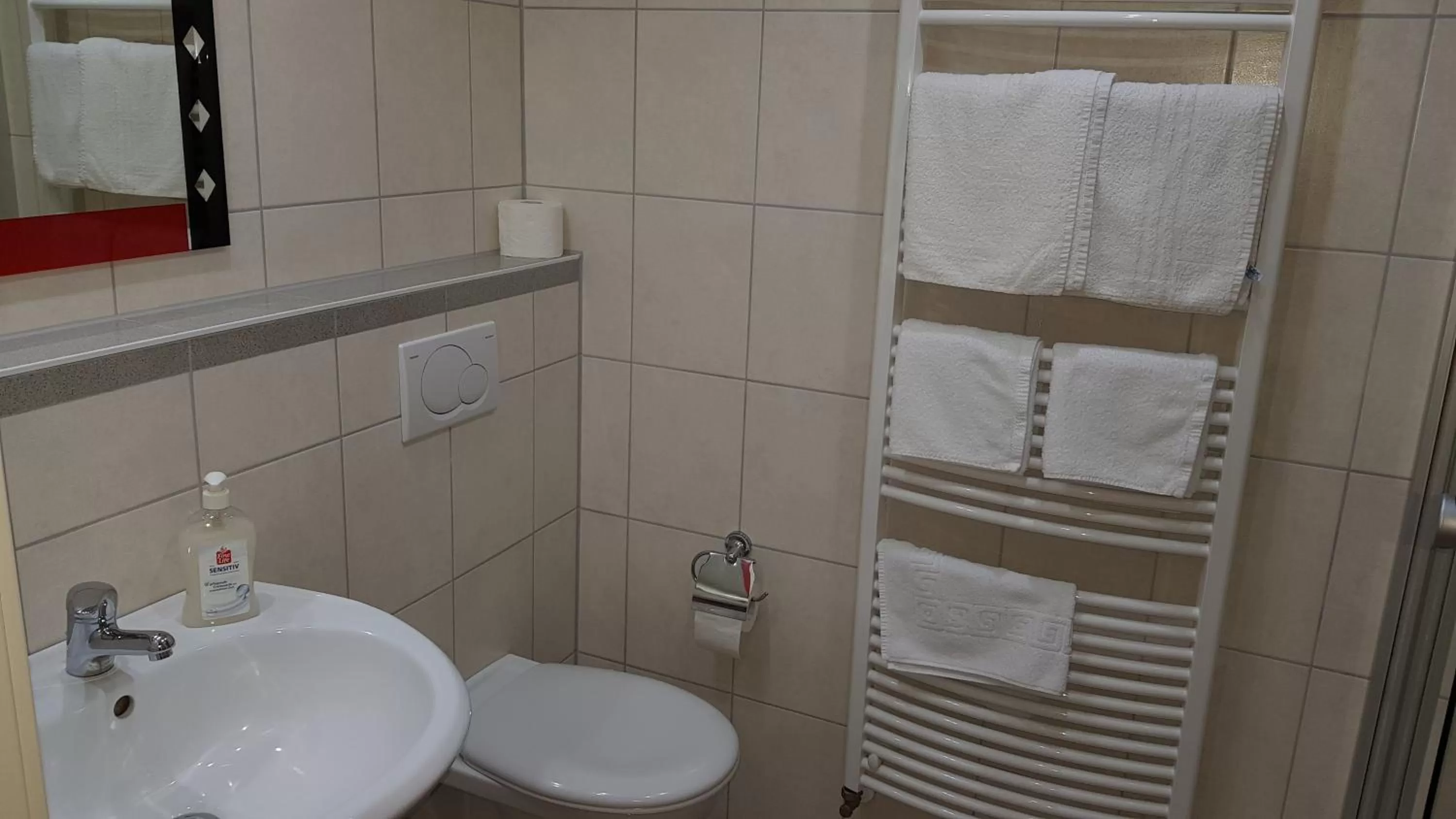 Bathroom in H41 Inn Hotel Garni Freiburg