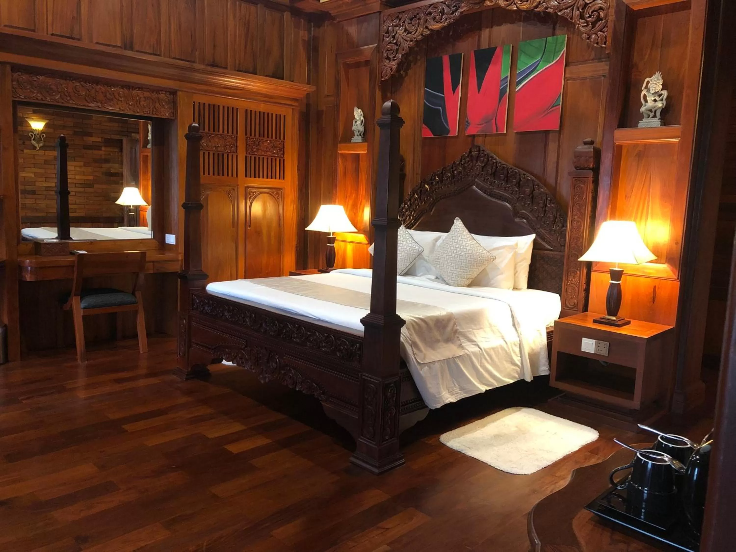 Bed in Try Palace Resort Kep