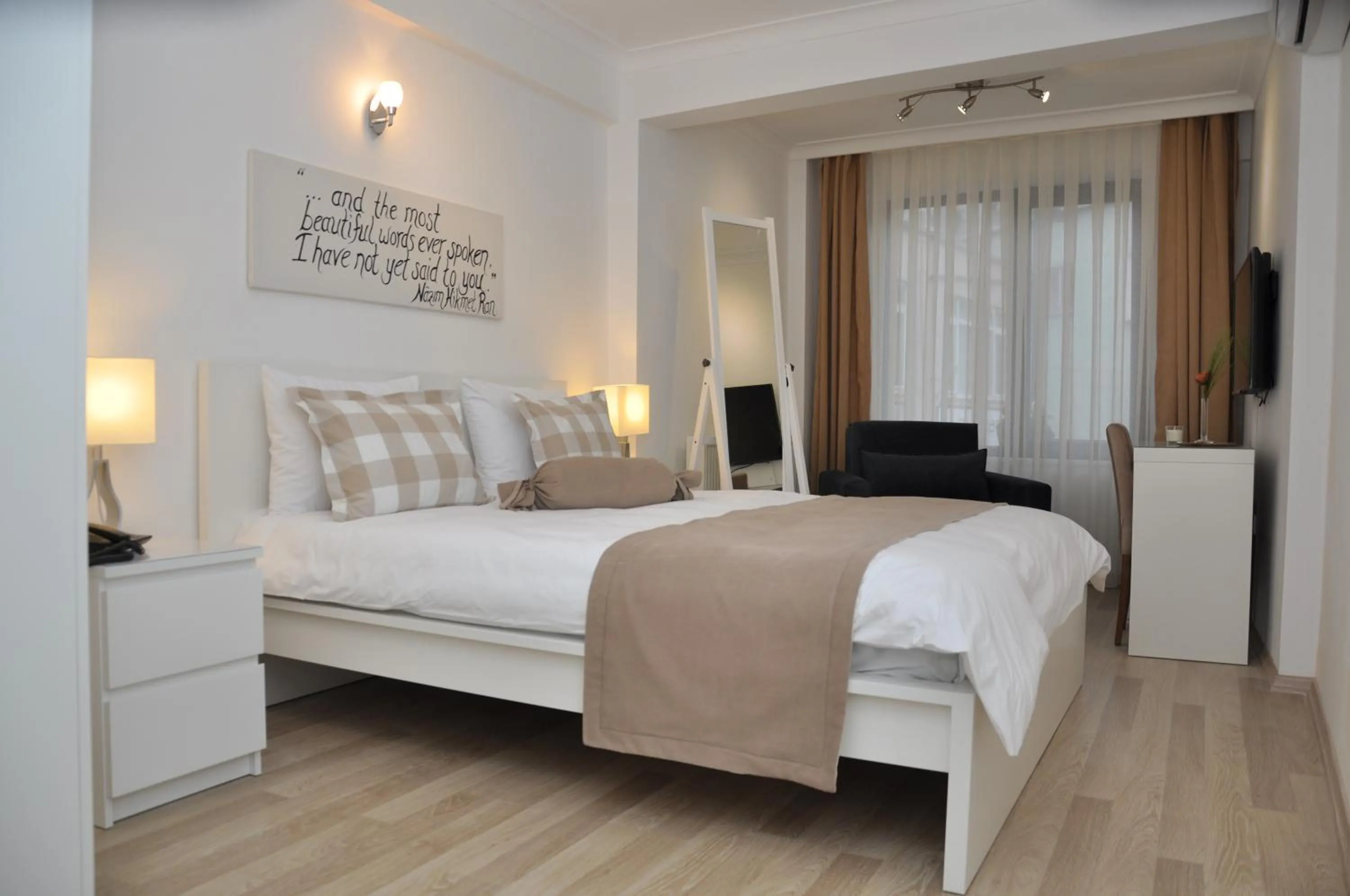 Bed in The Print House Hotel