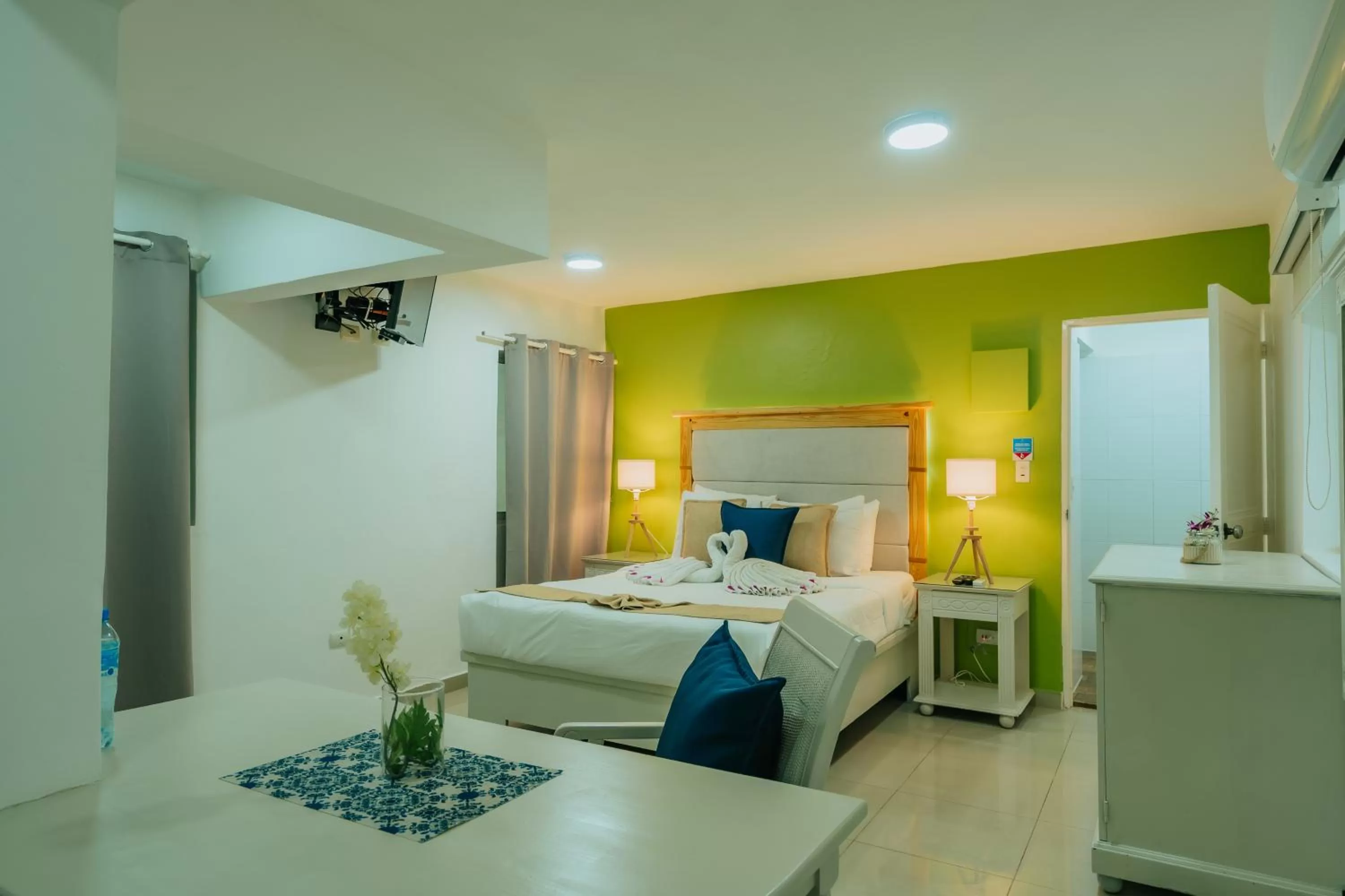 Decorative detail, Bed in Green Coast Beach Hotel