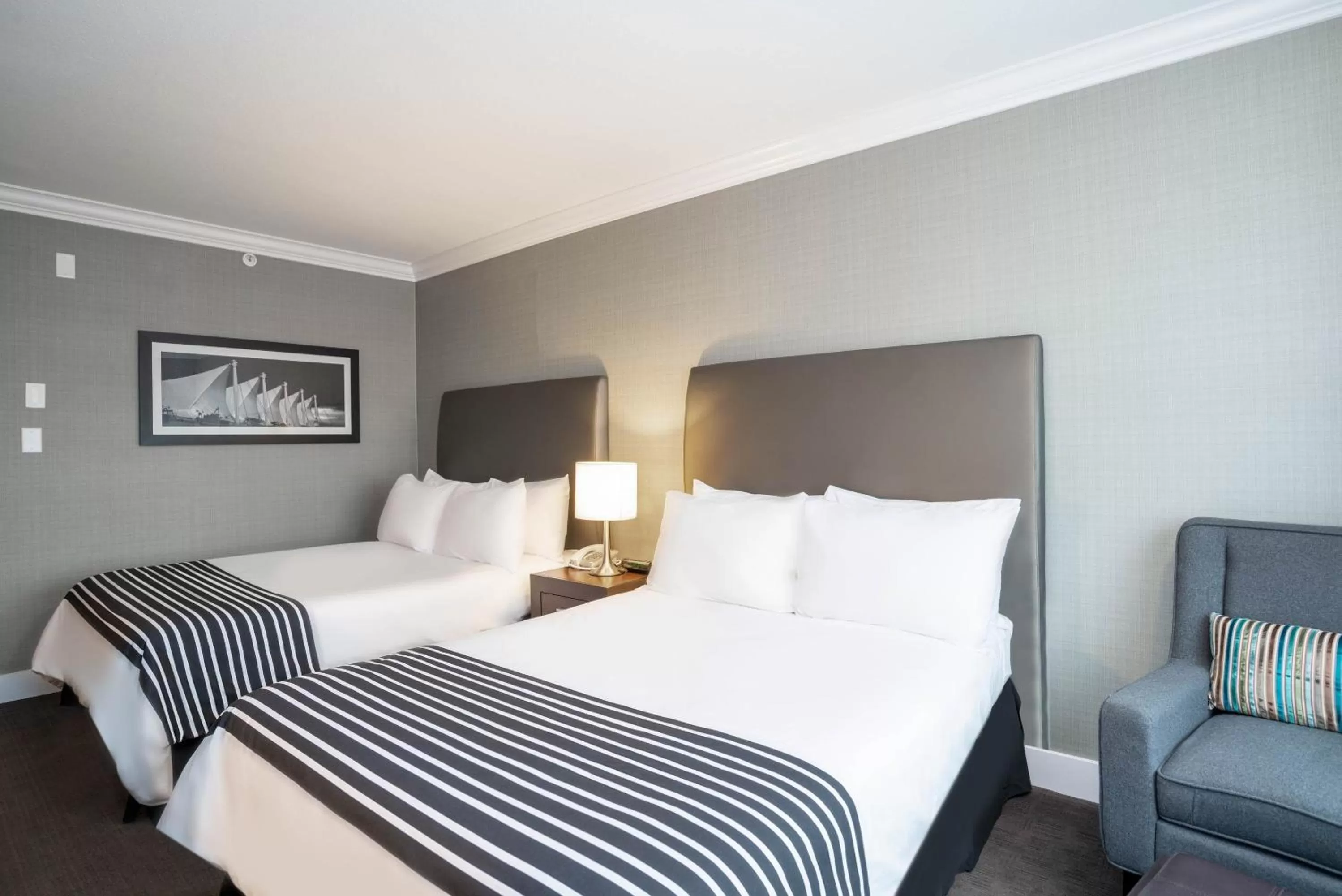 Photo of the whole room, Bed in Sandman Hotel Vancouver Airport