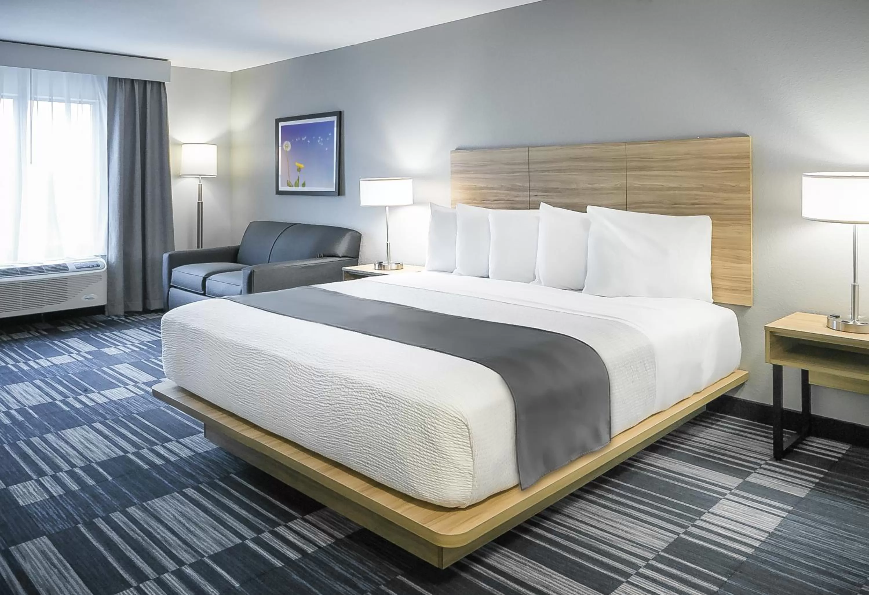 Bed in Winds Hotel at Crosswinds Casino