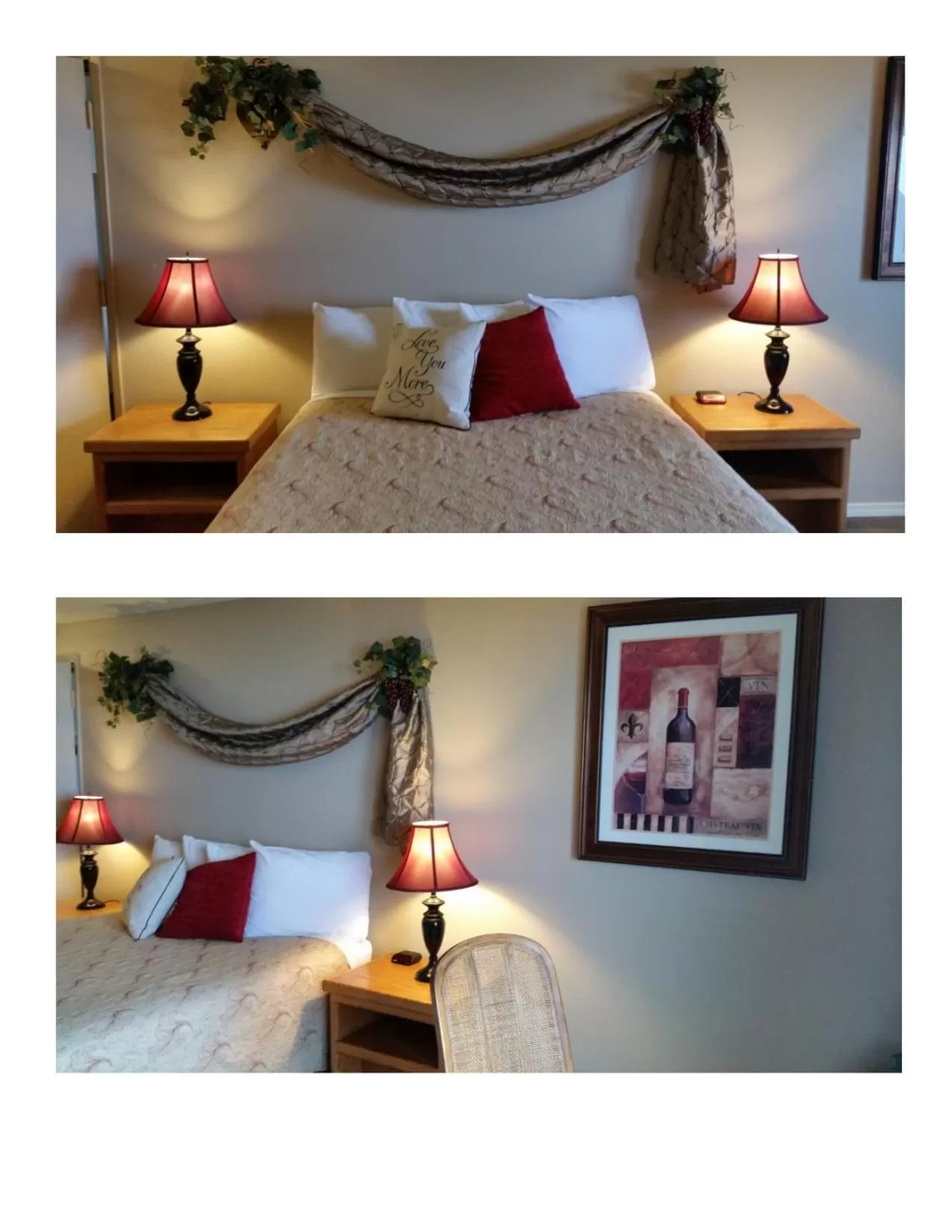 Bed in Silver Surf Motel