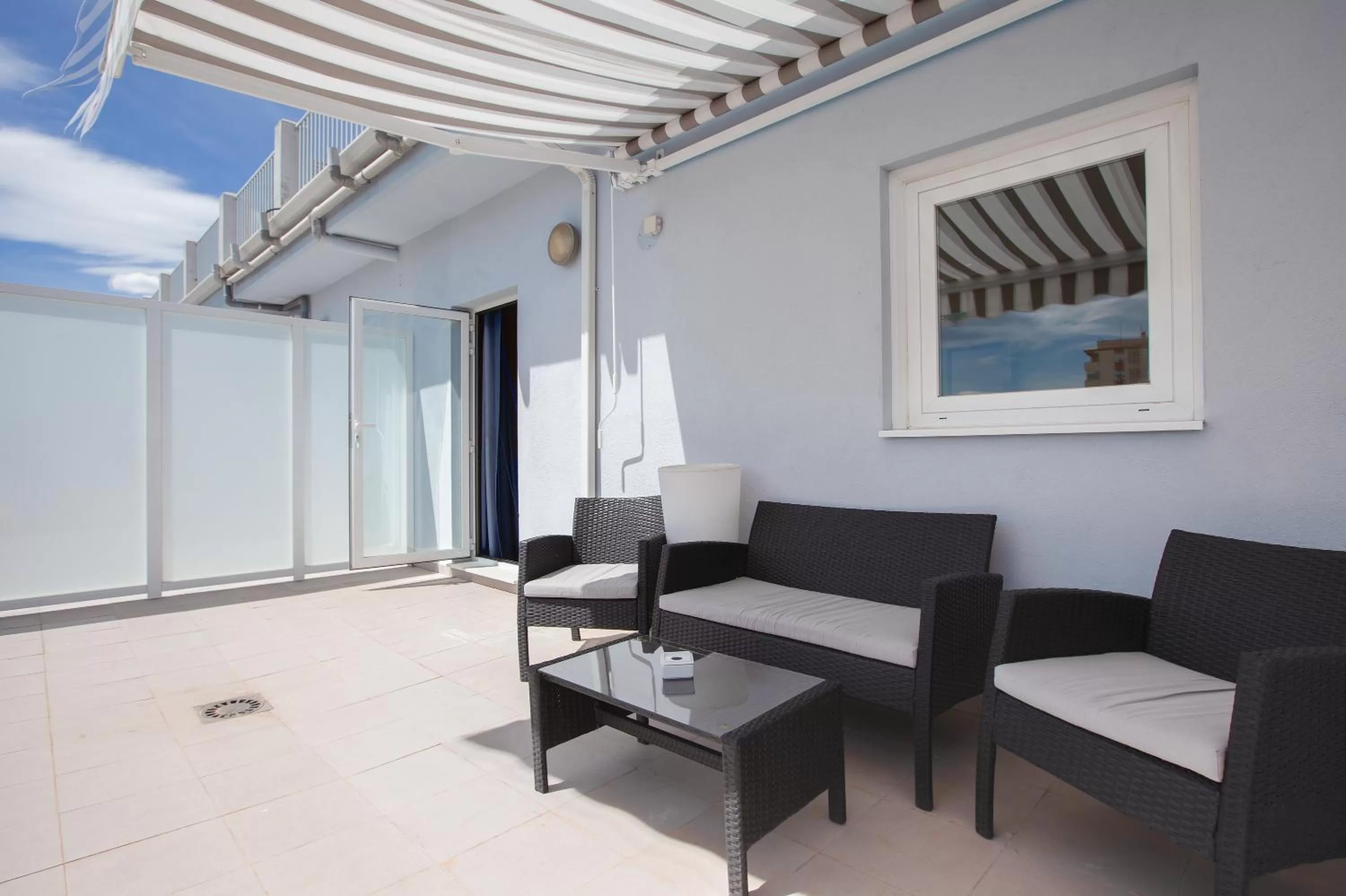 Balcony/Terrace in Hotel Olympia Universidades