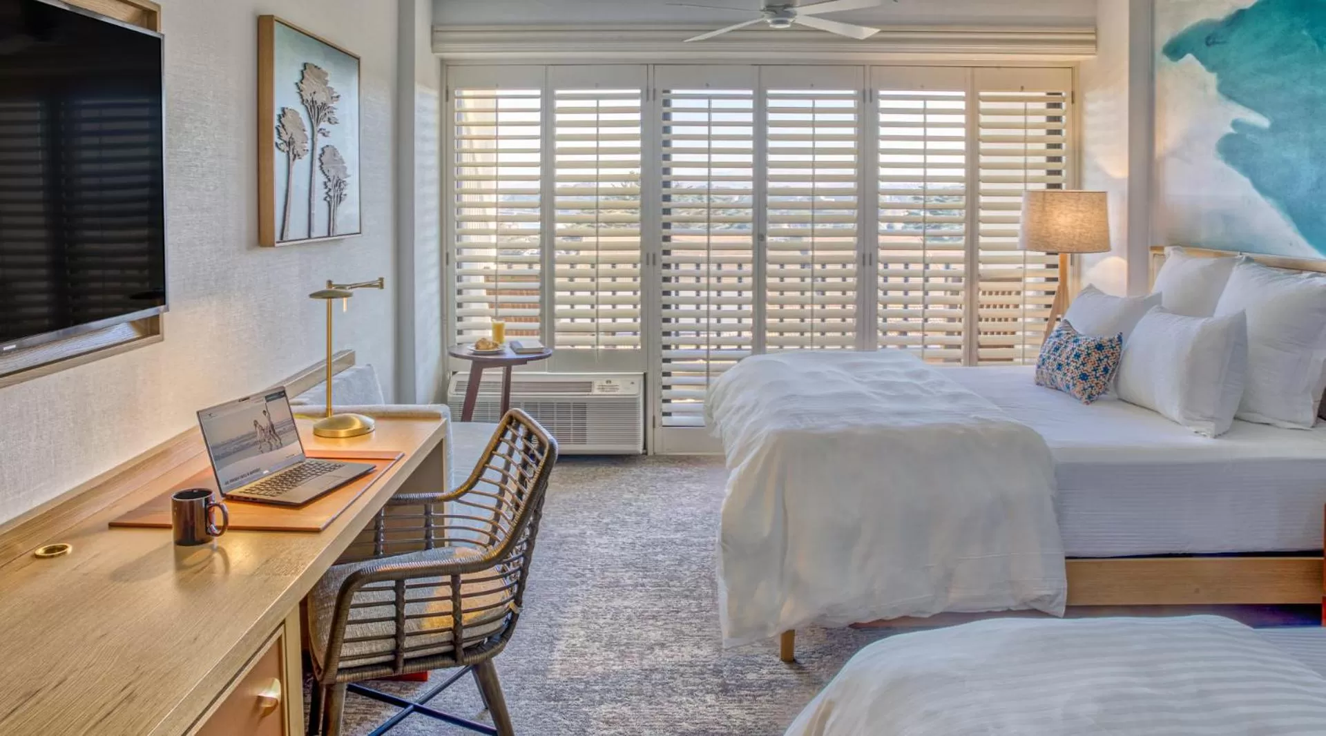 Bed in Portola Hotel & Spa