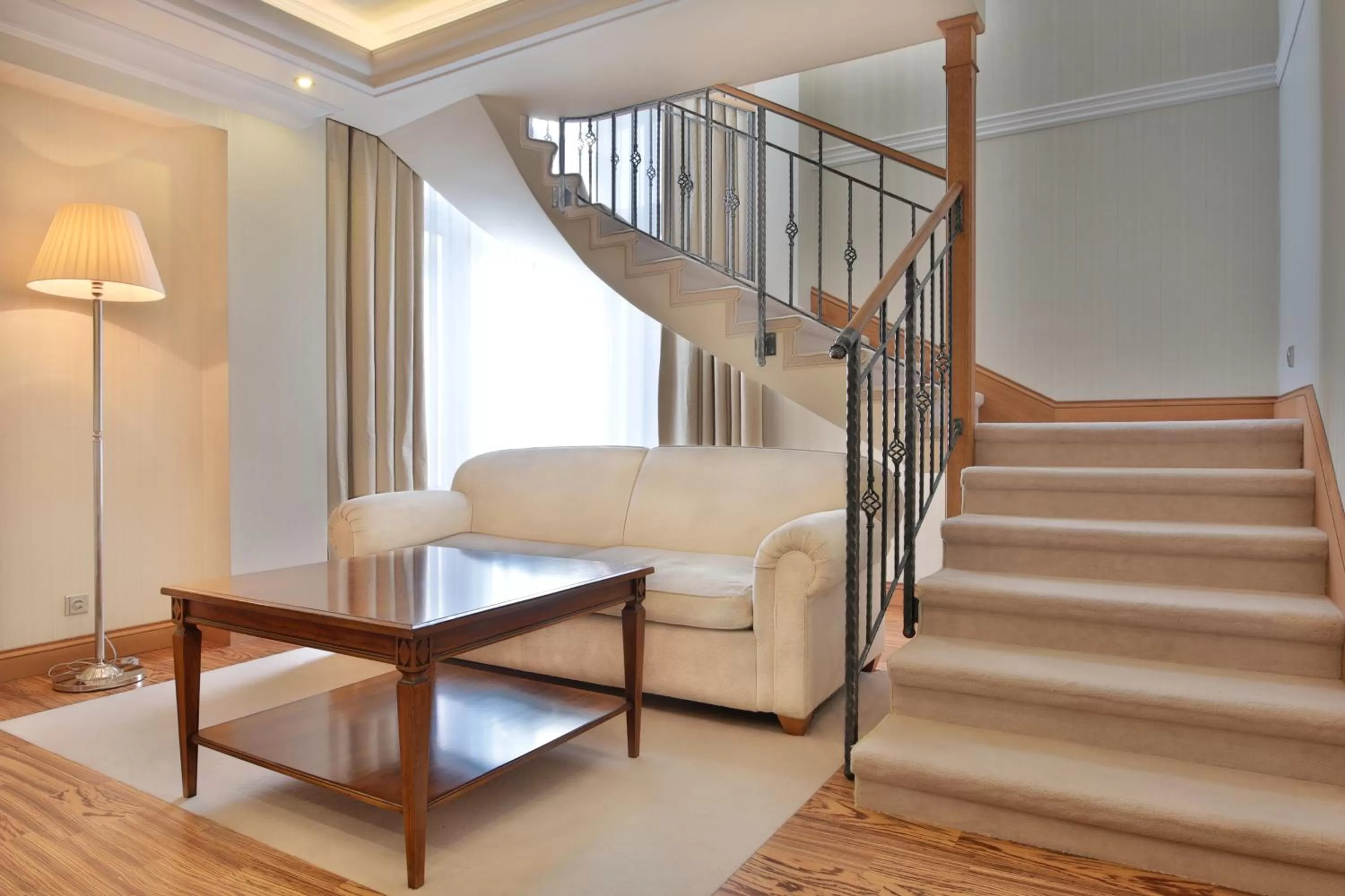 Living room in Retro Riverside Wellness Resort