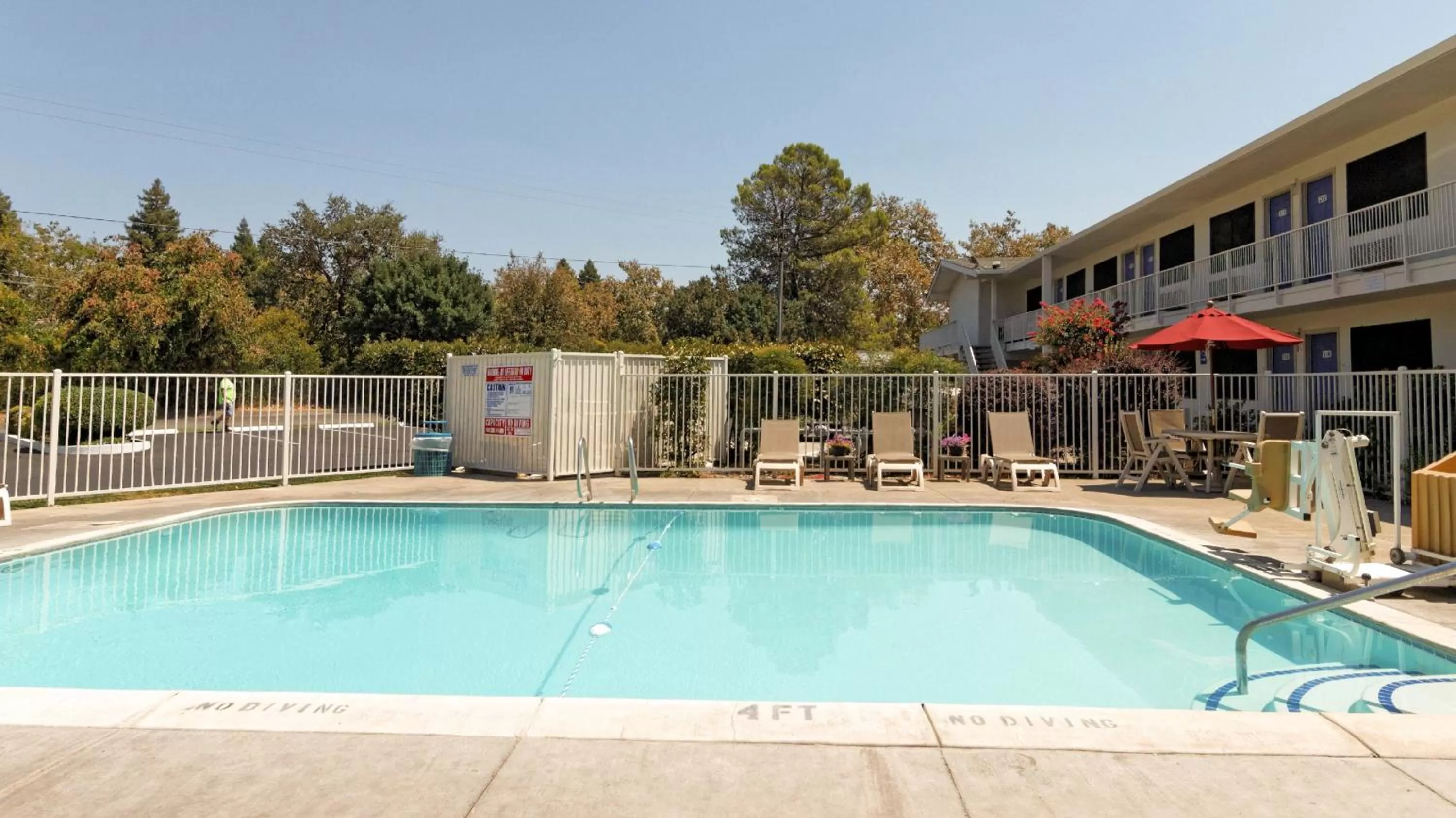 Swimming pool in Motel 6-Chico, CA