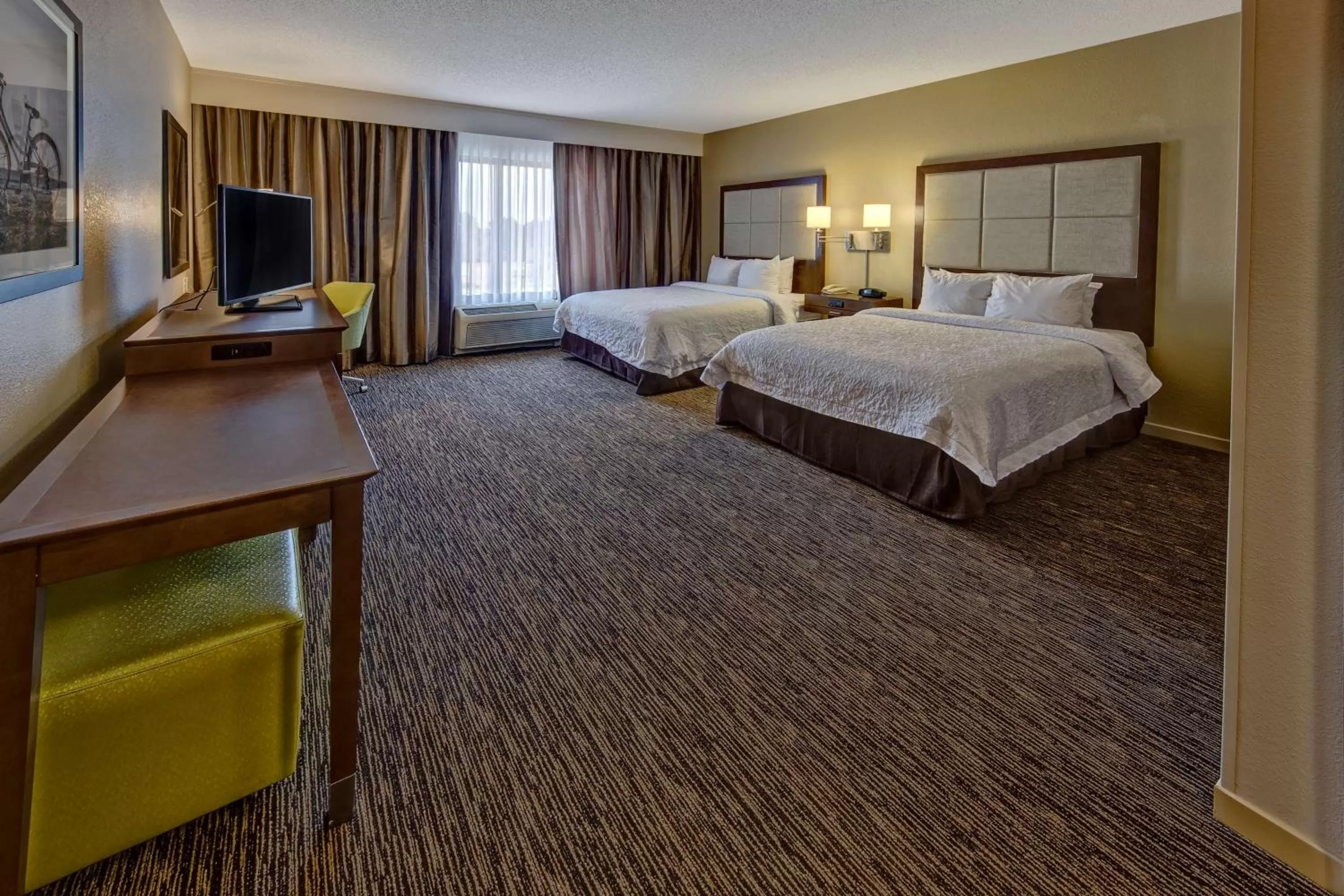 Queen Room with Two Queen Beds - Disability Access/Hearing Accessible - Non-Smoking in Hampton Inn Dunn