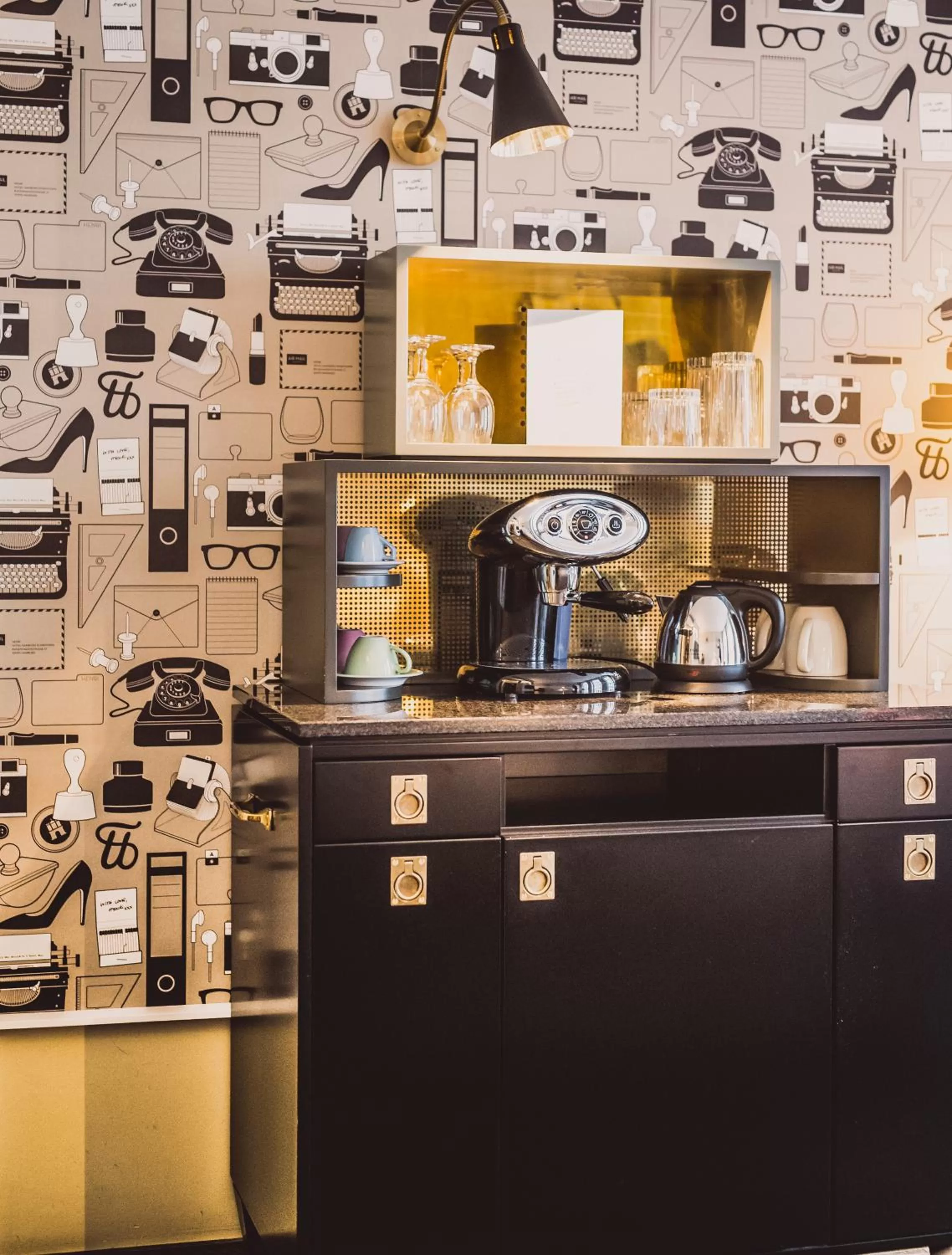 Decorative detail in Henri Hotel Hamburg Downtown