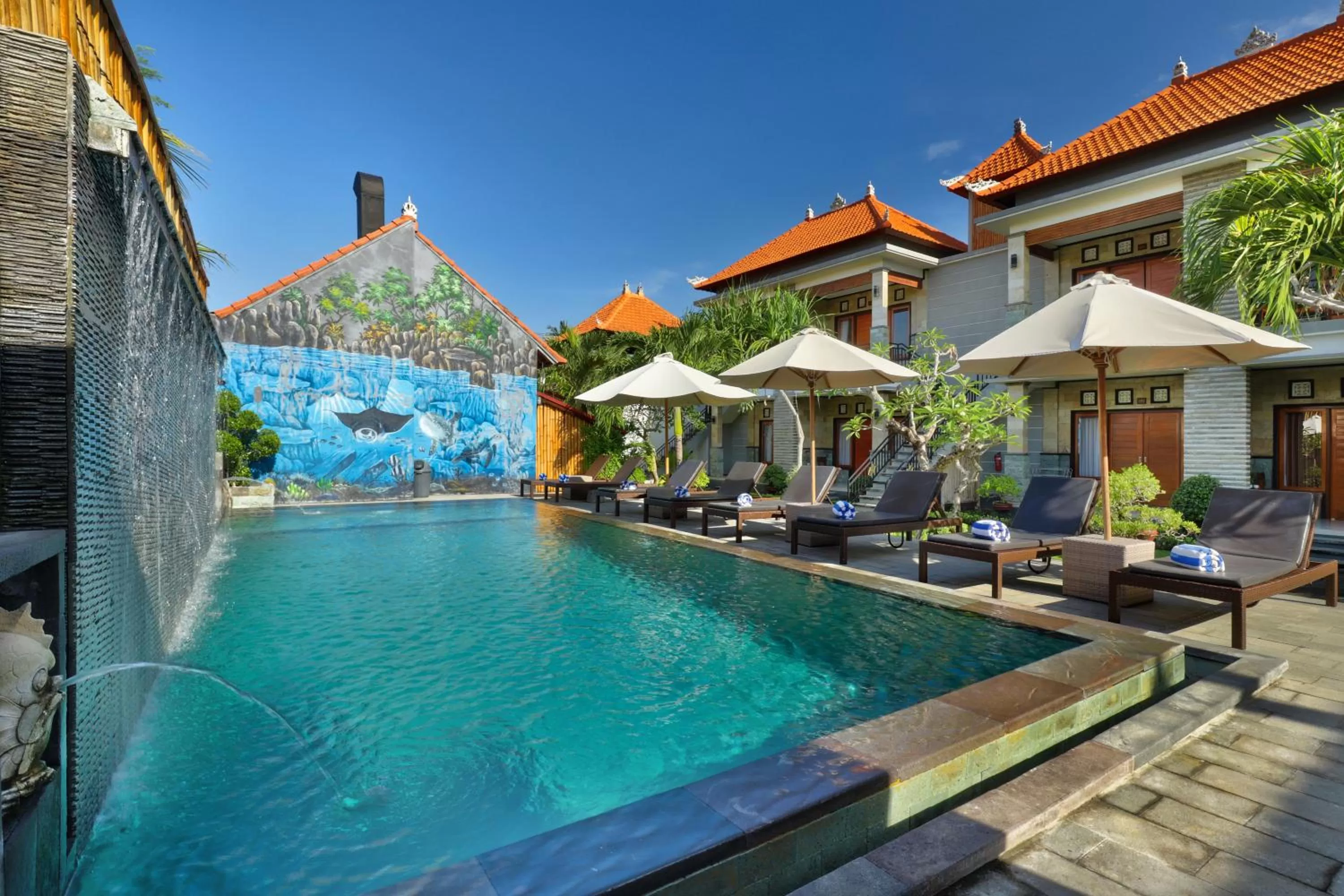 Swimming pool in Hotel Arsa Santhi Nusa Penida