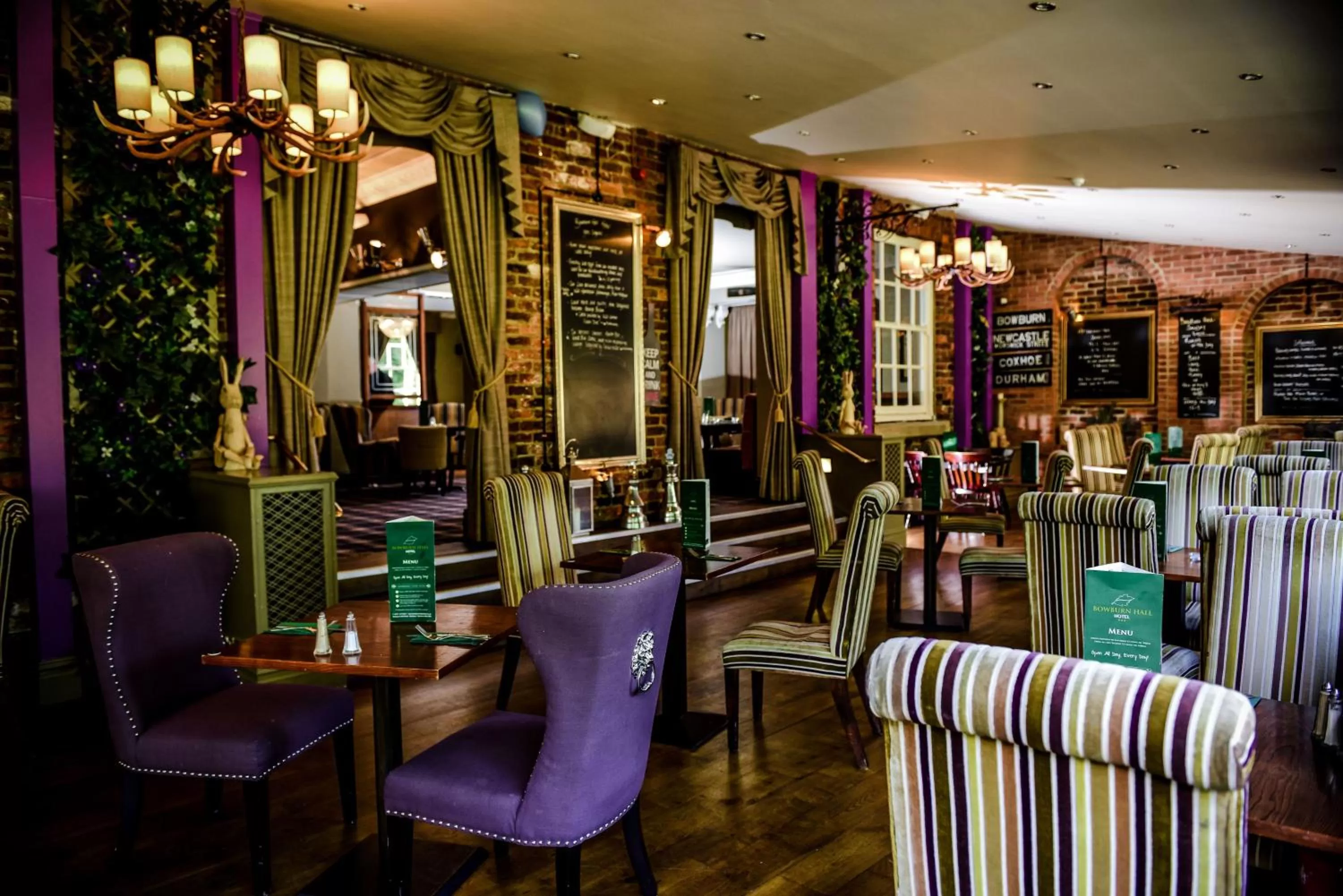 Dining area in Bowburn Hall Hotel