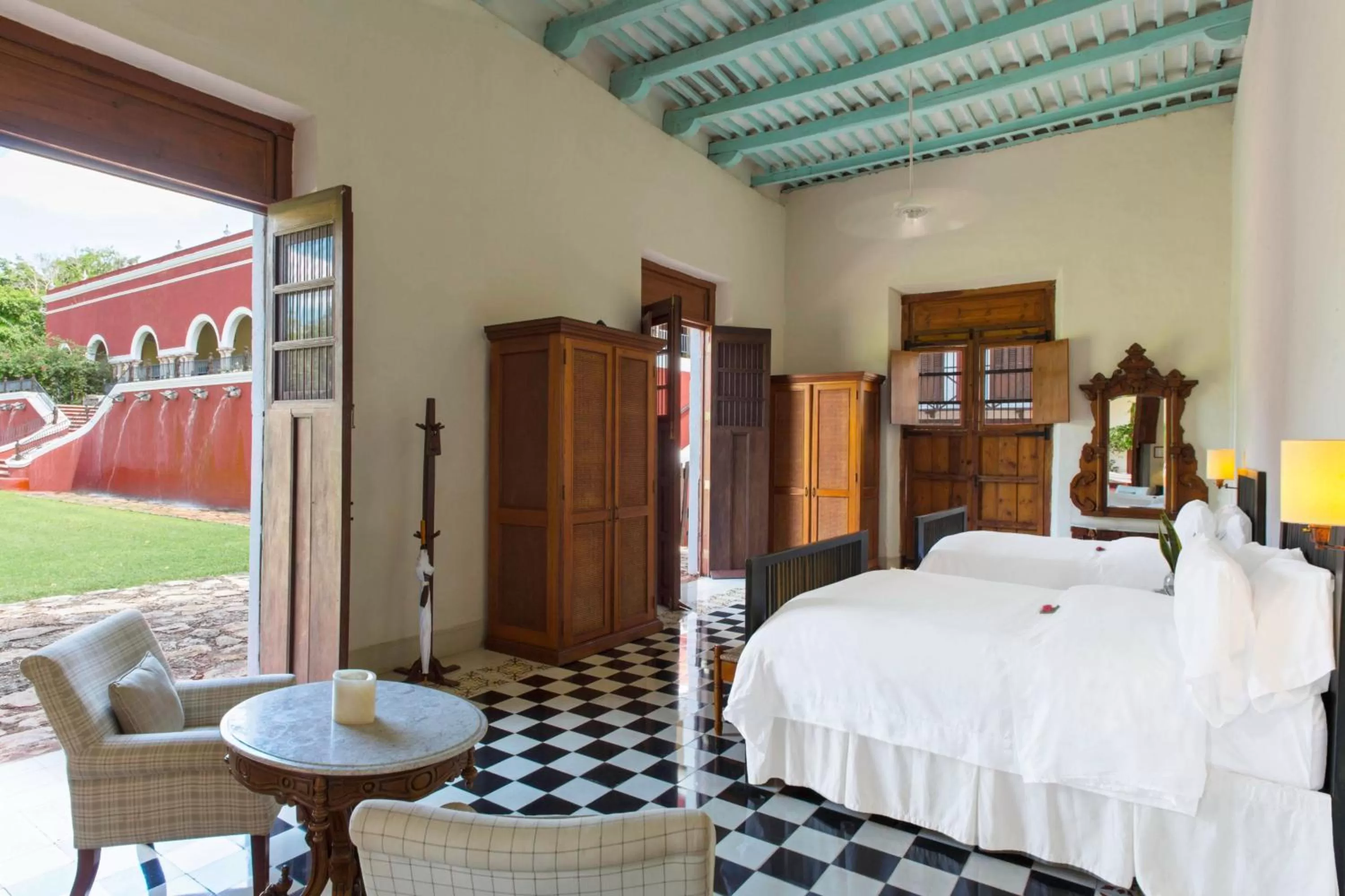 Bed in Hacienda Temozon Sur
