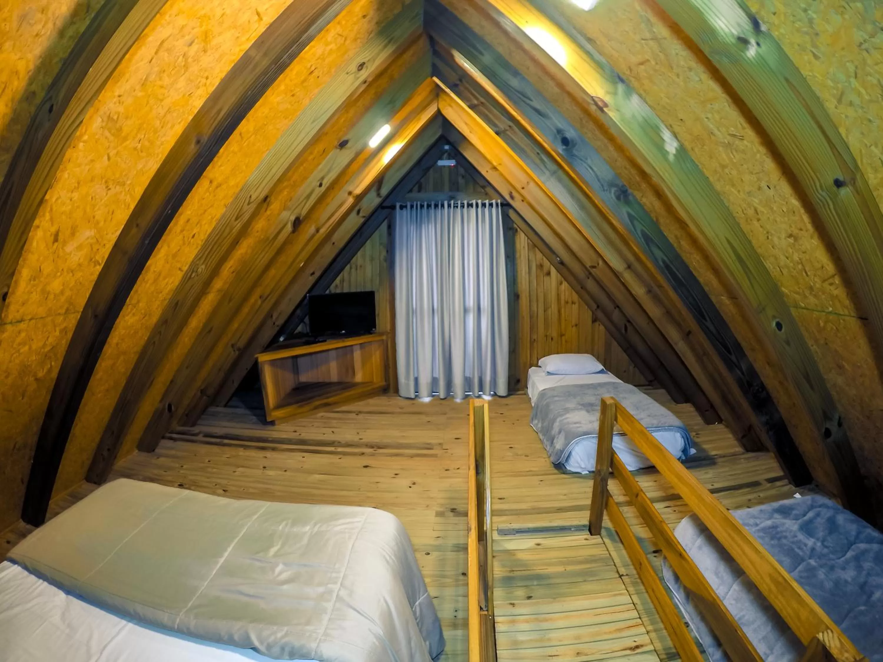 Bed in Hotel Guerra - Pousada Montebelo