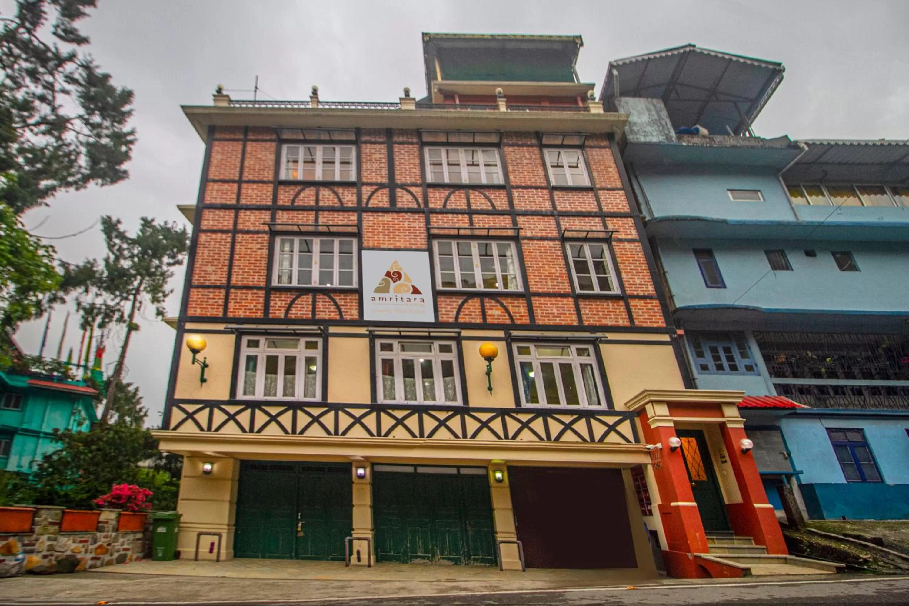 Facade/entrance in Amritara Luxury Villa Tosca, Gangtok