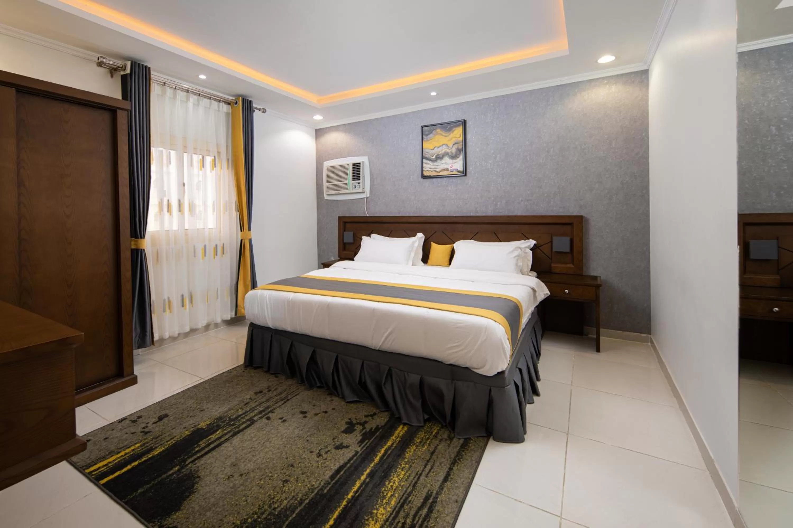 Bedroom, Bed in Mirada Purple Al Waha - Serviced Apartments