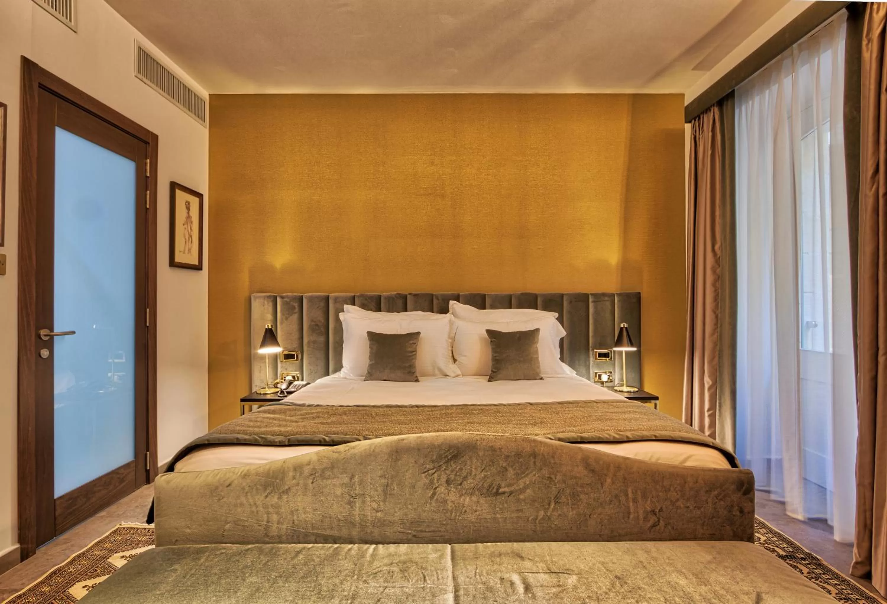 Bed in Palazzo Rosaria Boutique Hotel