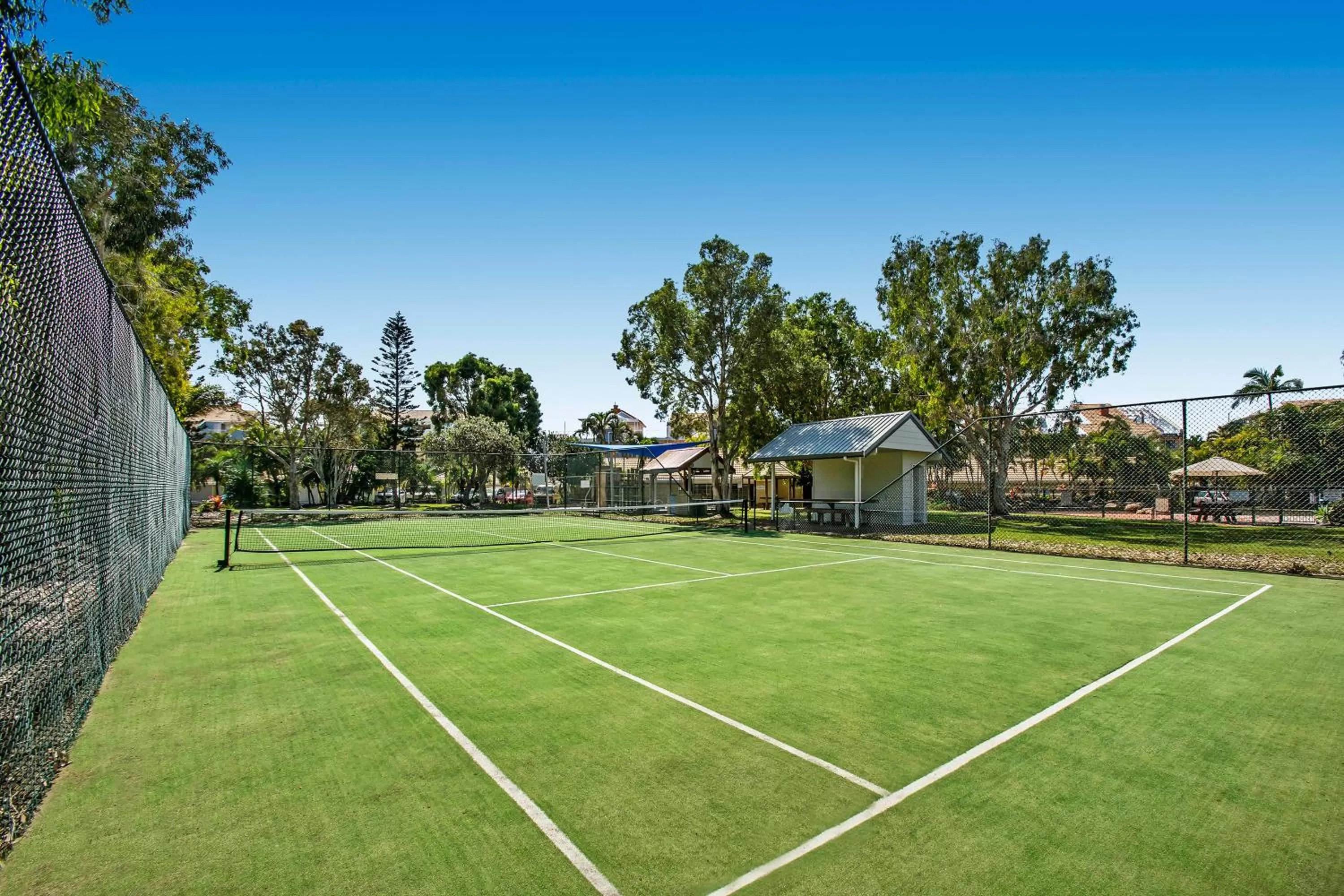 Tennis court in BreakFree Great Sandy Straits