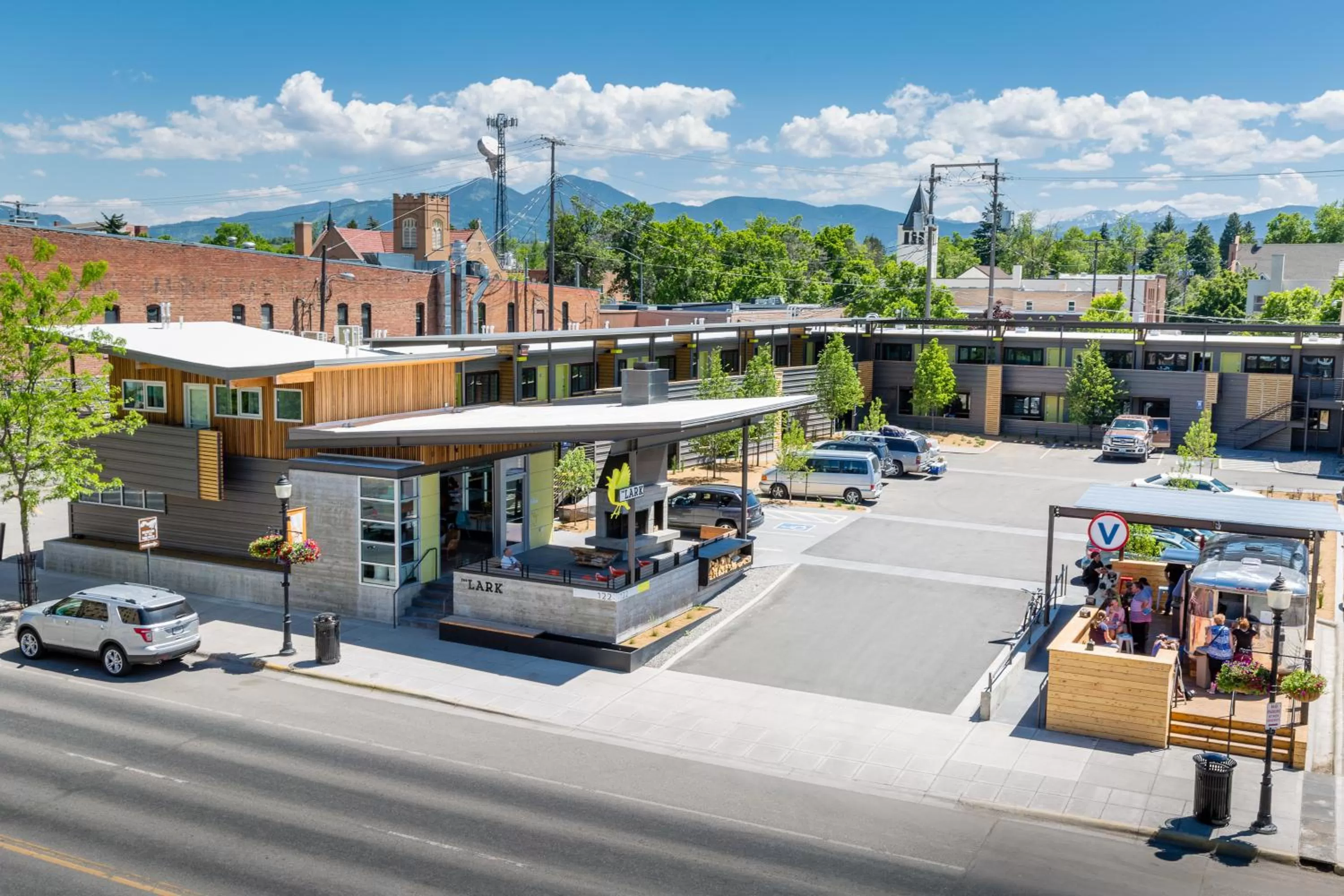 Bird's eye view in The LARK