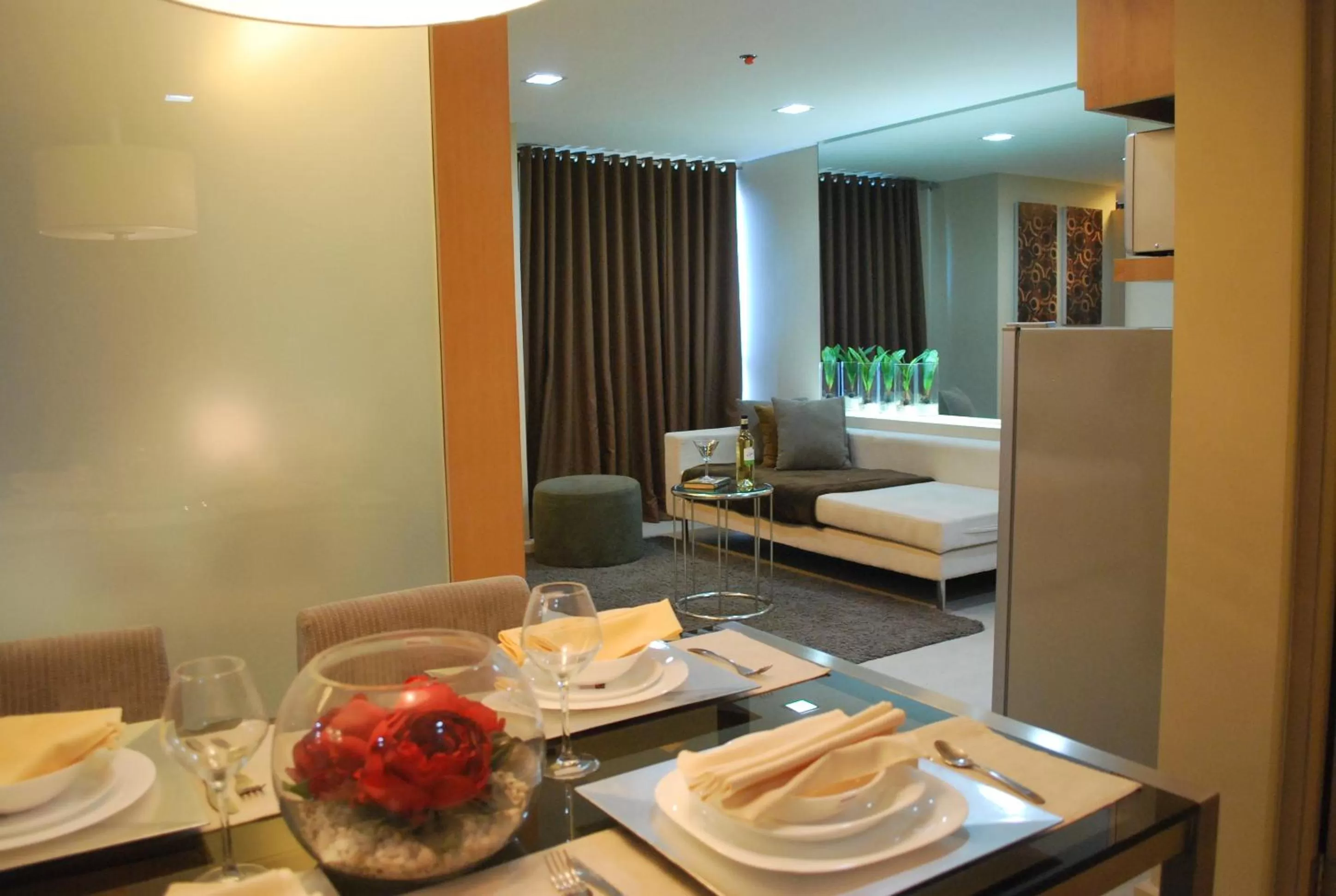 Seating area in BSA Twin Towers