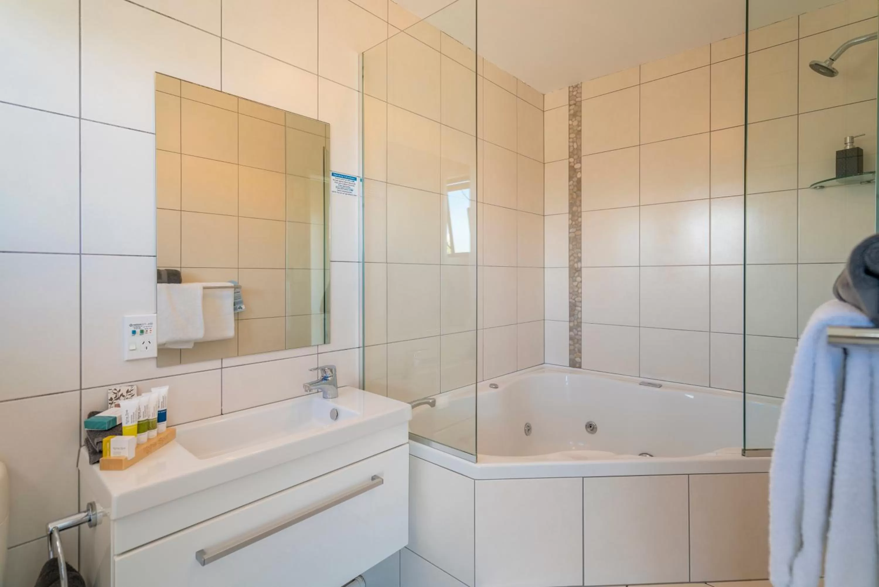 Bathroom in The Oceanside Motel