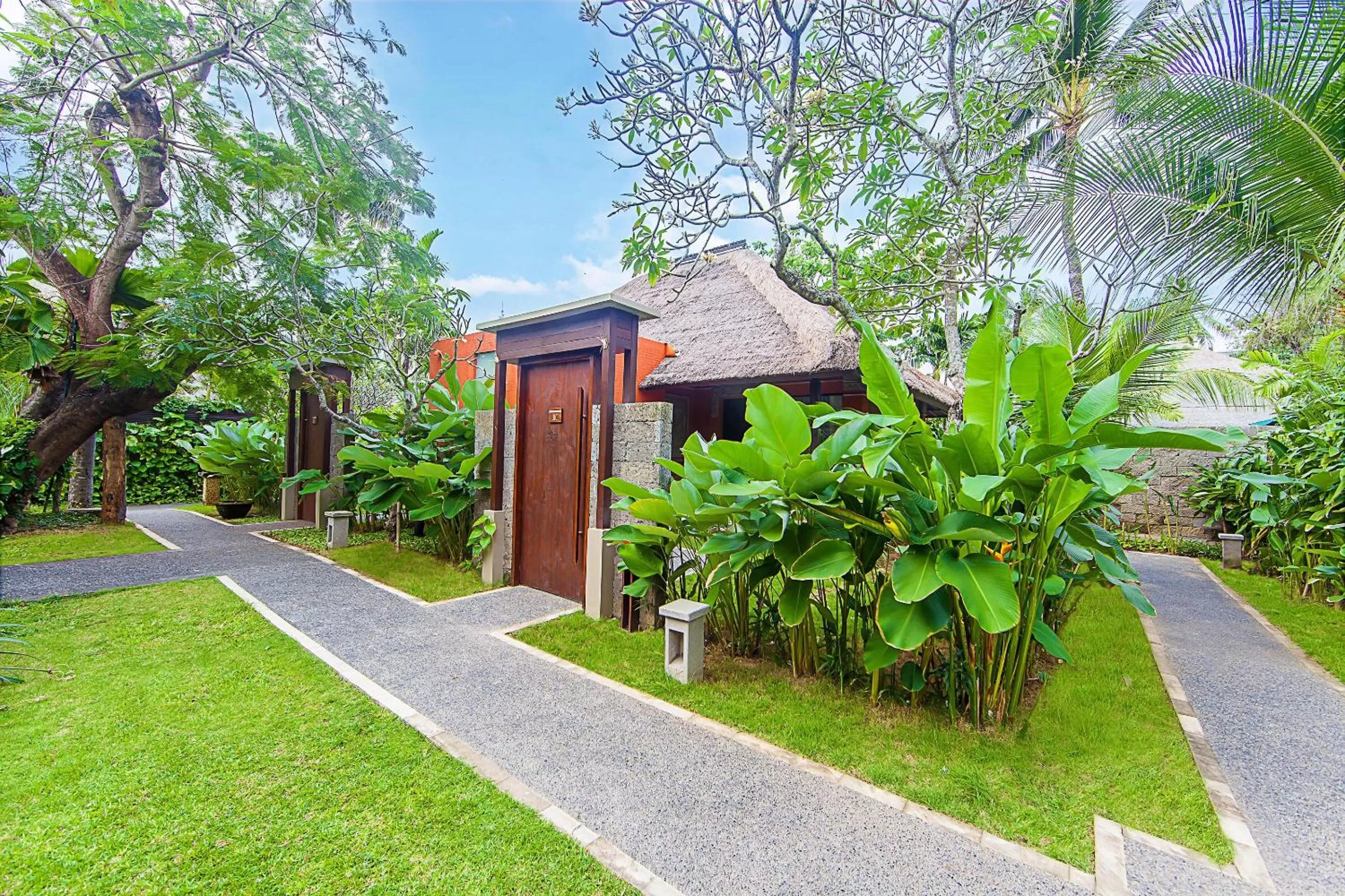 Facade/entrance in Legian Beach Hotel