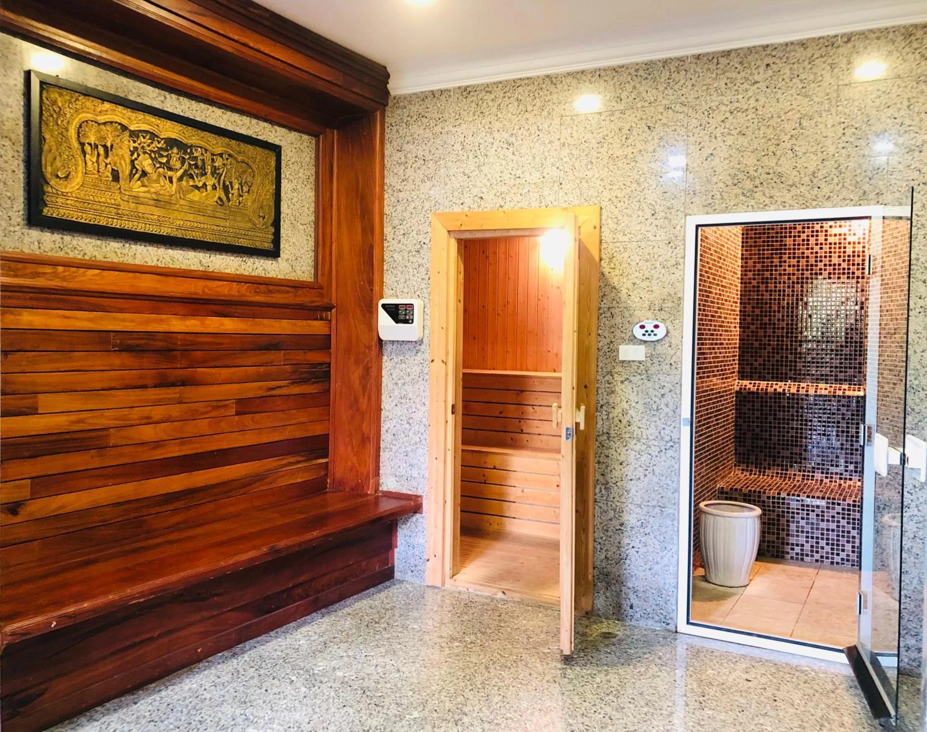 Sauna in Try Palace Resort Kep