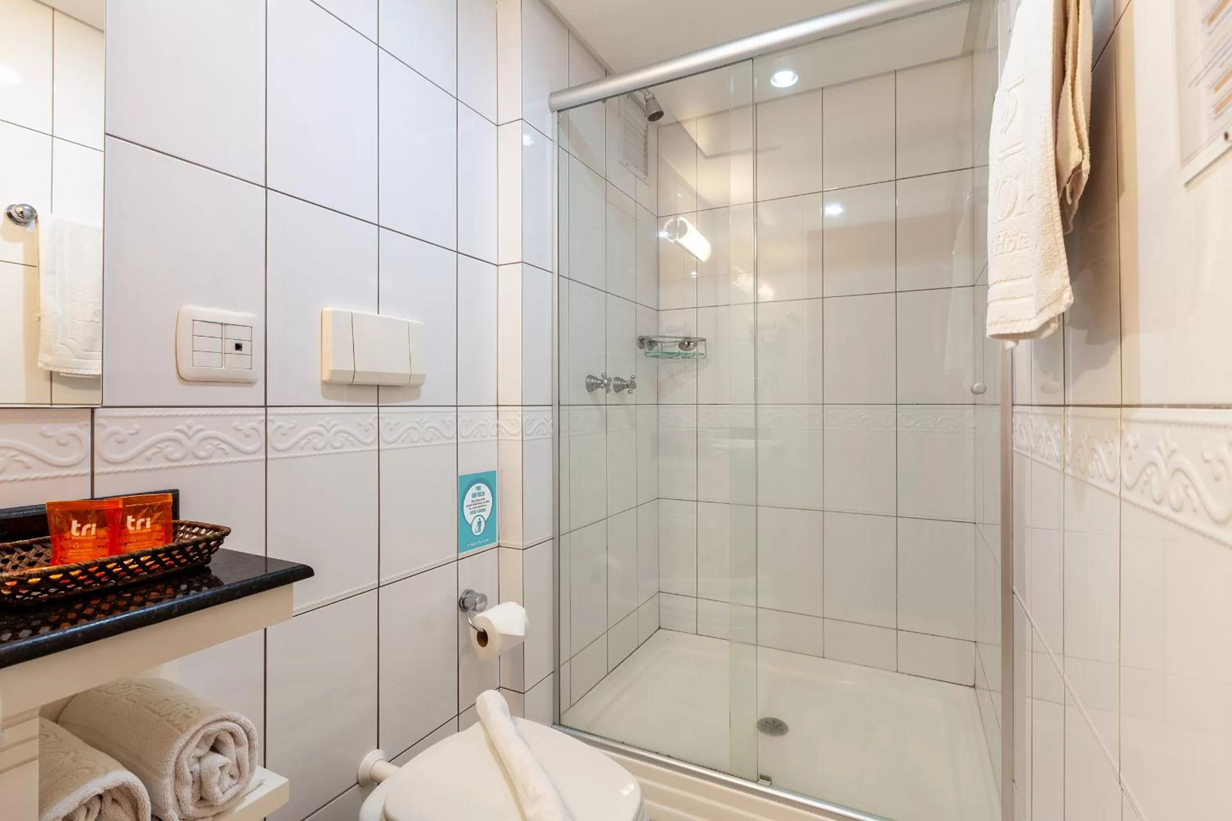 Bathroom in Tri Hotel Executive Caxias