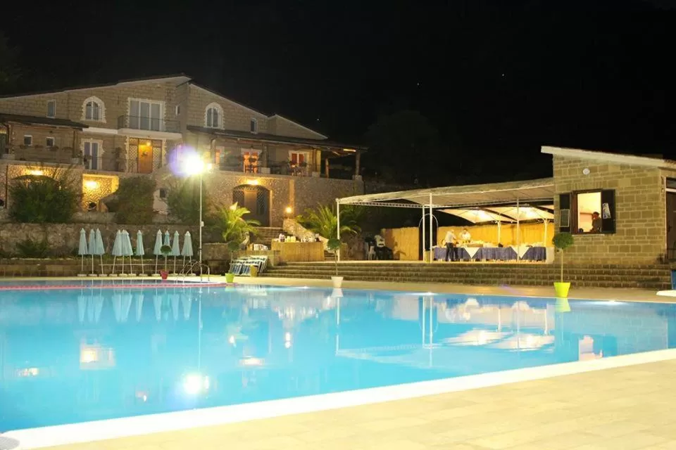 Pool view in Le Rocce