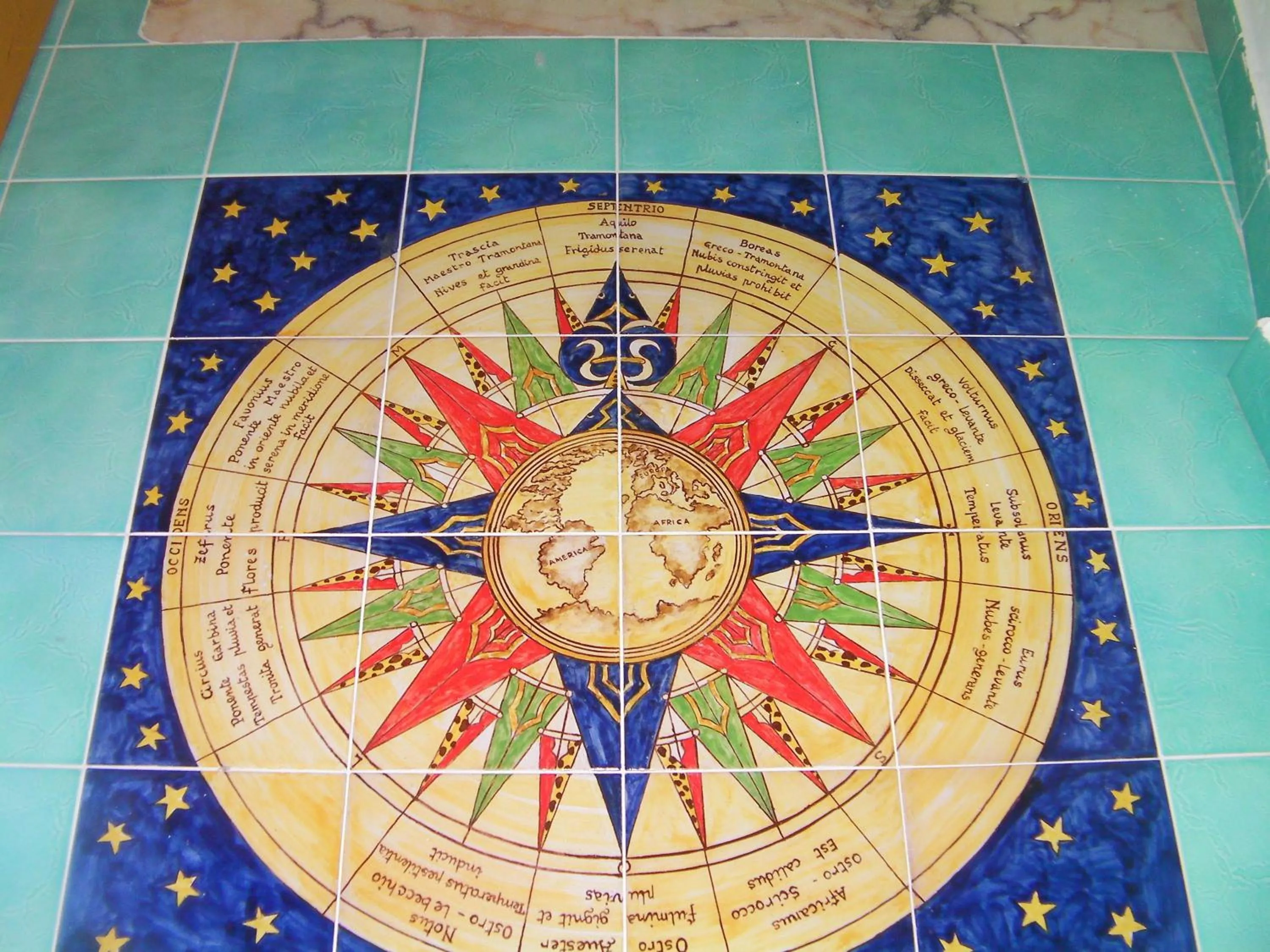 Decorative detail in Albergo S. Andrea