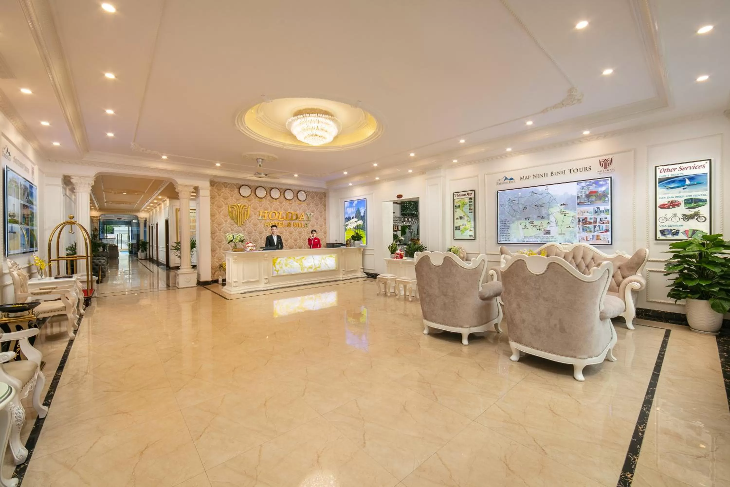 Lobby or reception in Tam Coc Holiday Hotel & Villa
