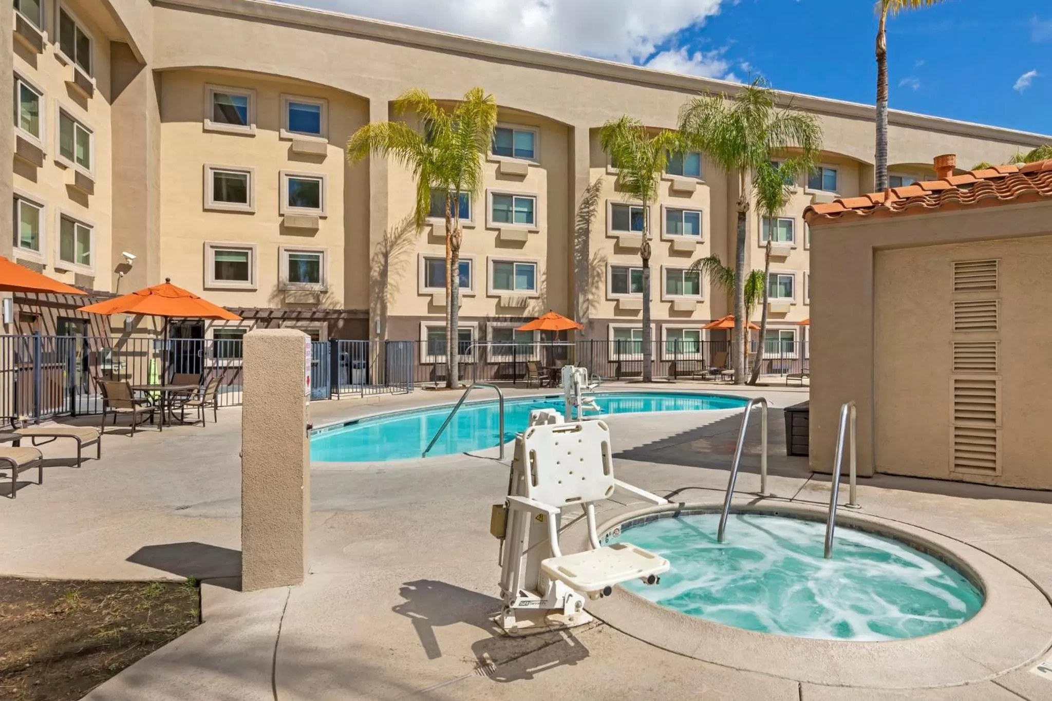 Swimming pool in Holiday Inn Express San Bernardino Colton by IHG