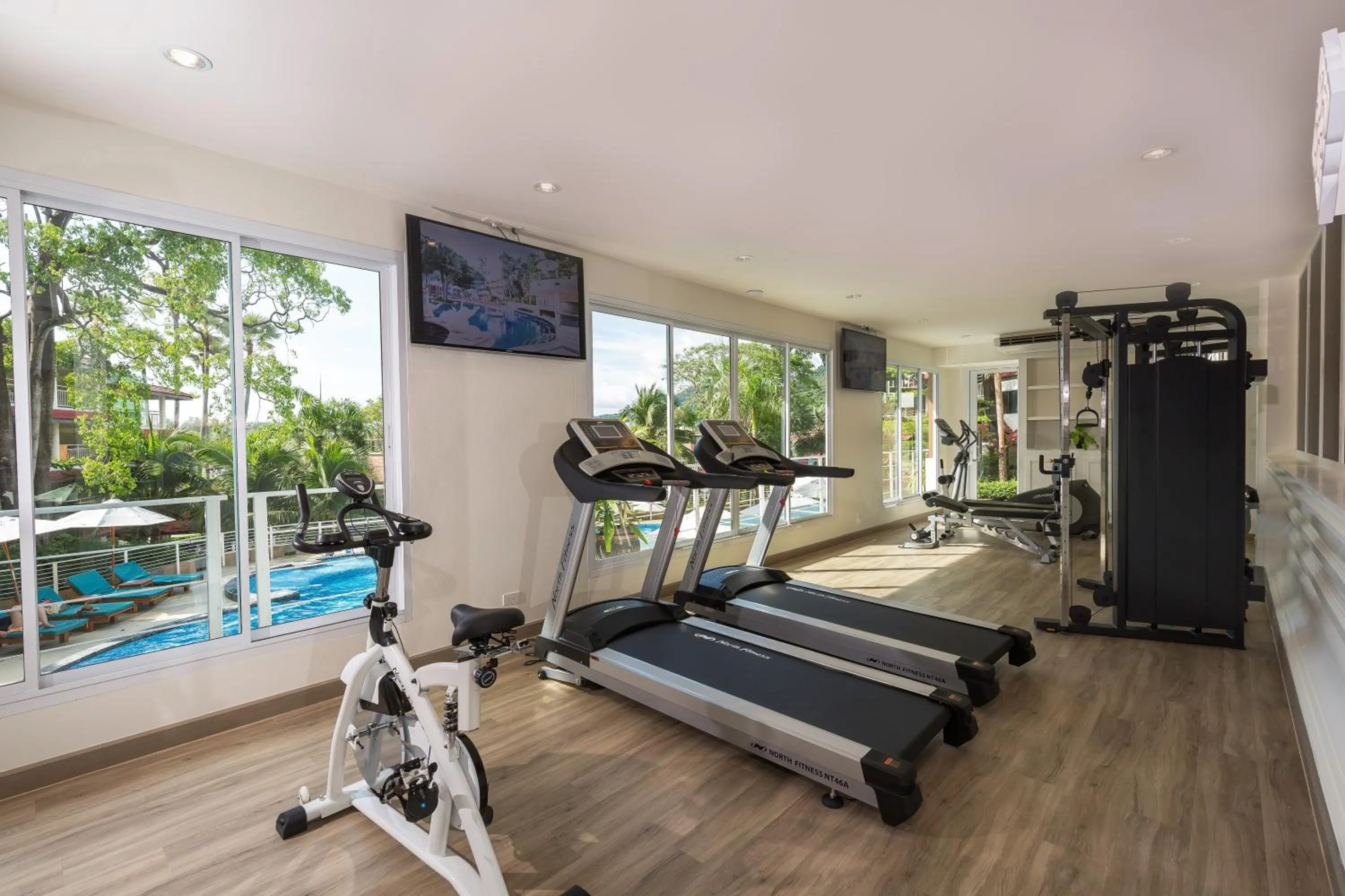 Fitness centre/facilities in Chanalai Flora Resort, Kata Beach