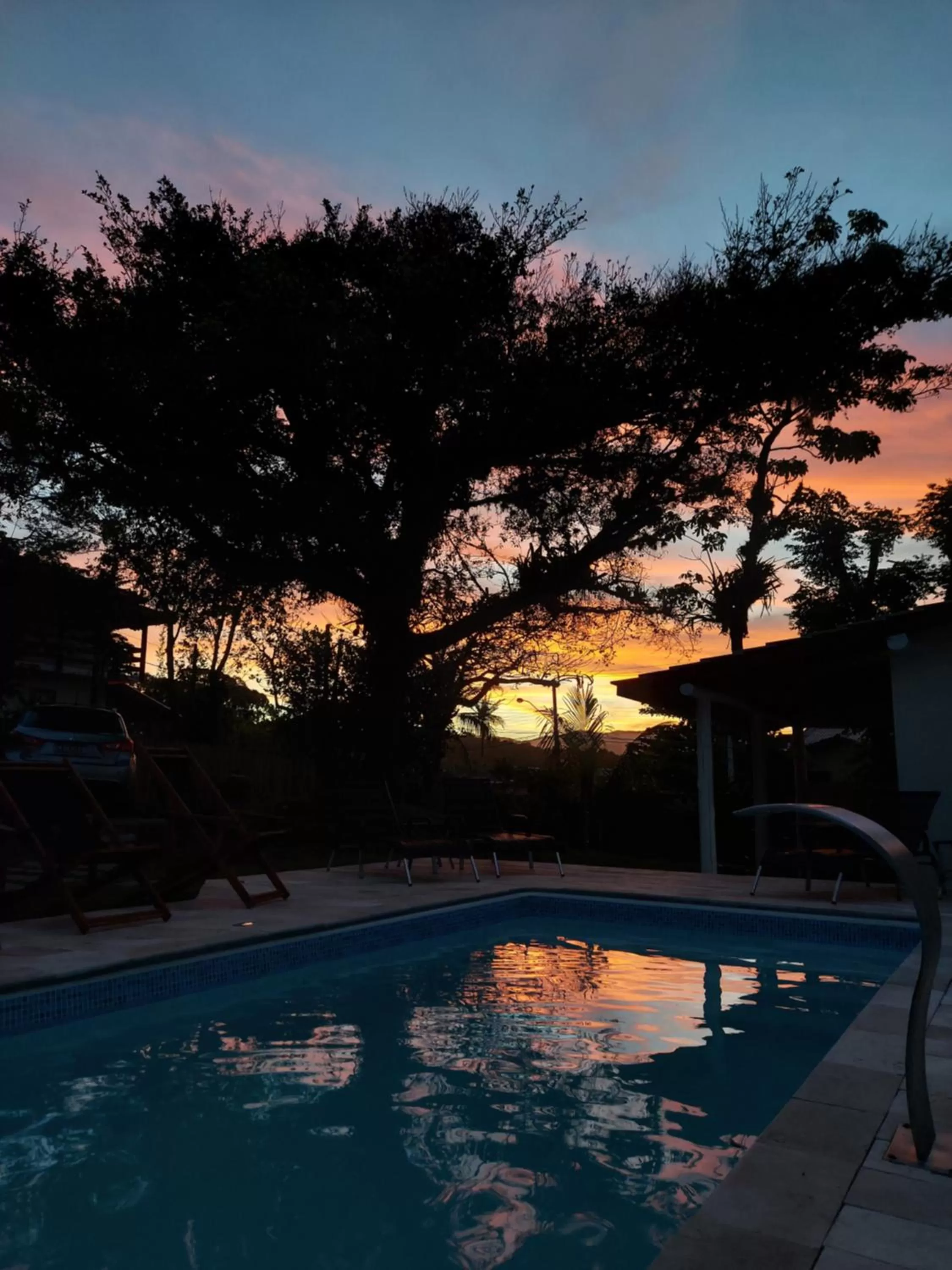 Pool view in Refúgio 755