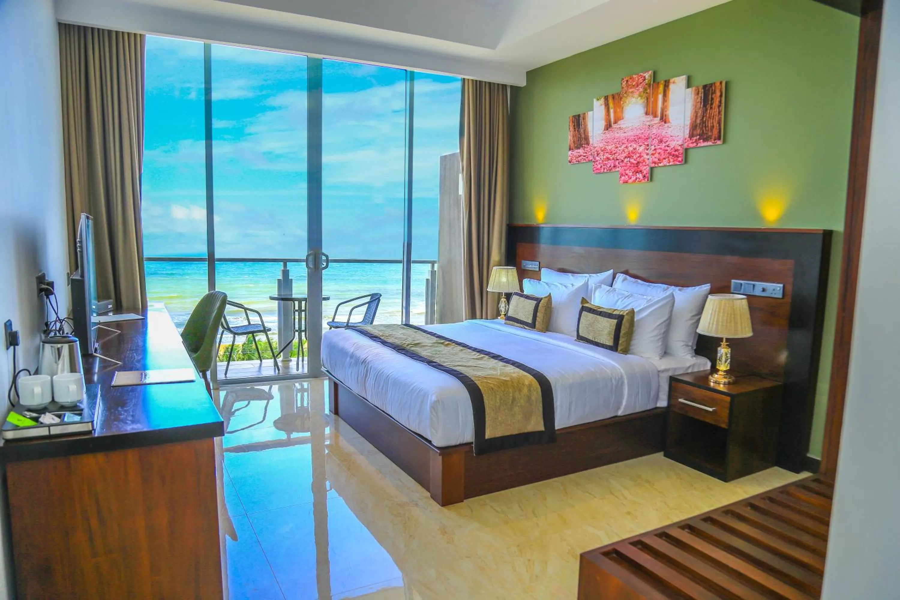 Photo of the whole room, Bed in Ruvisha Beach Hotel