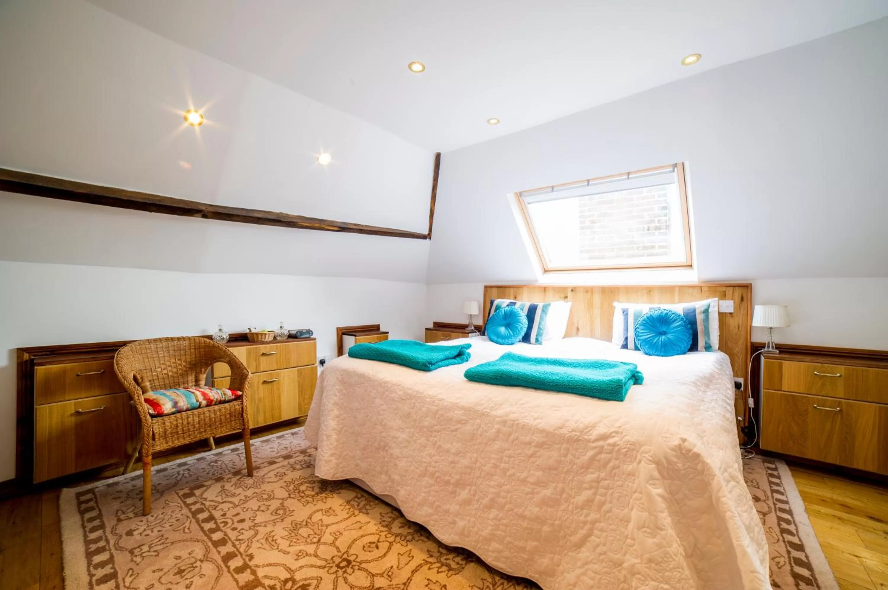 Bed in Molland Manor House Bed & Breakfast