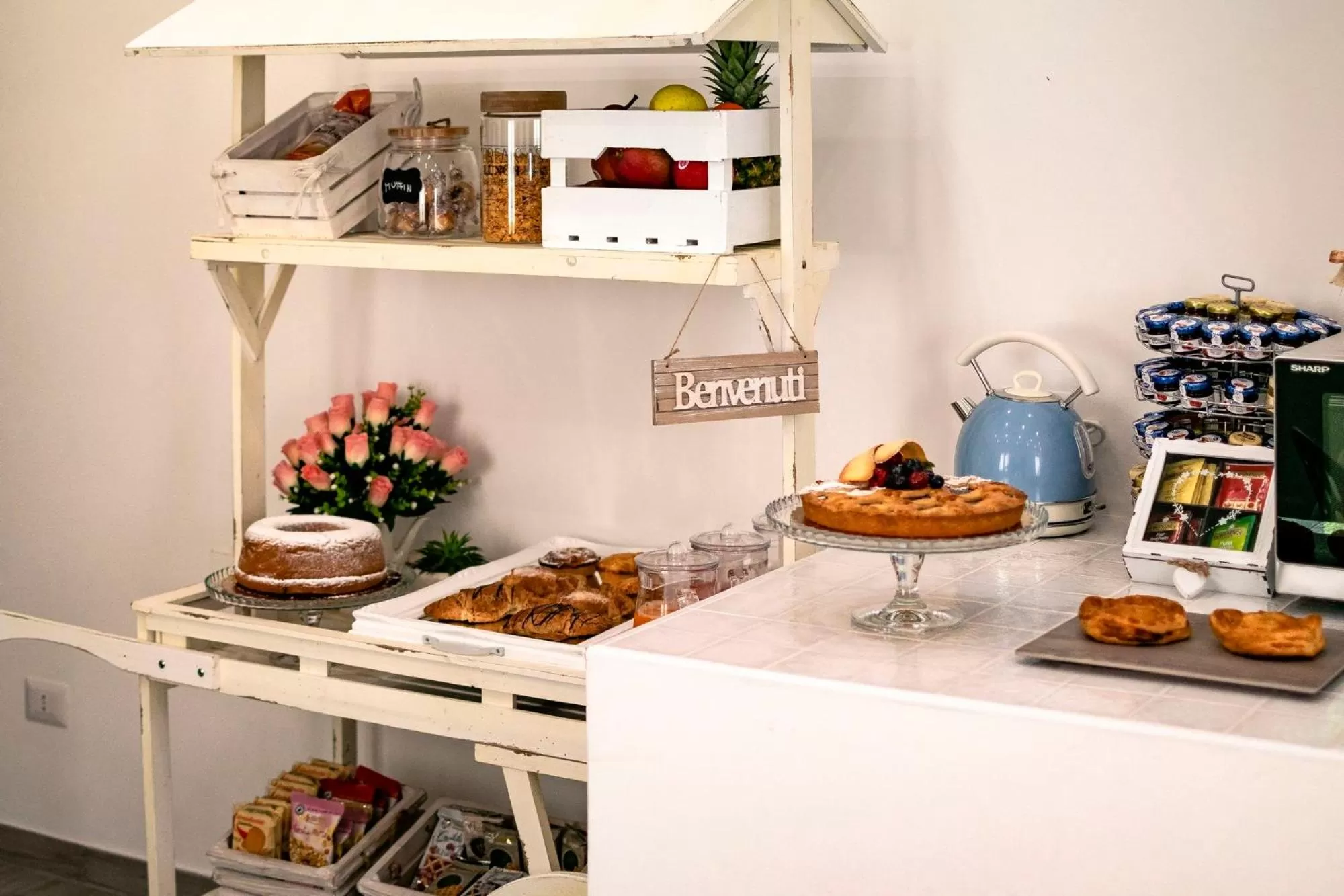 Communal kitchen in B&B Casa di Anita