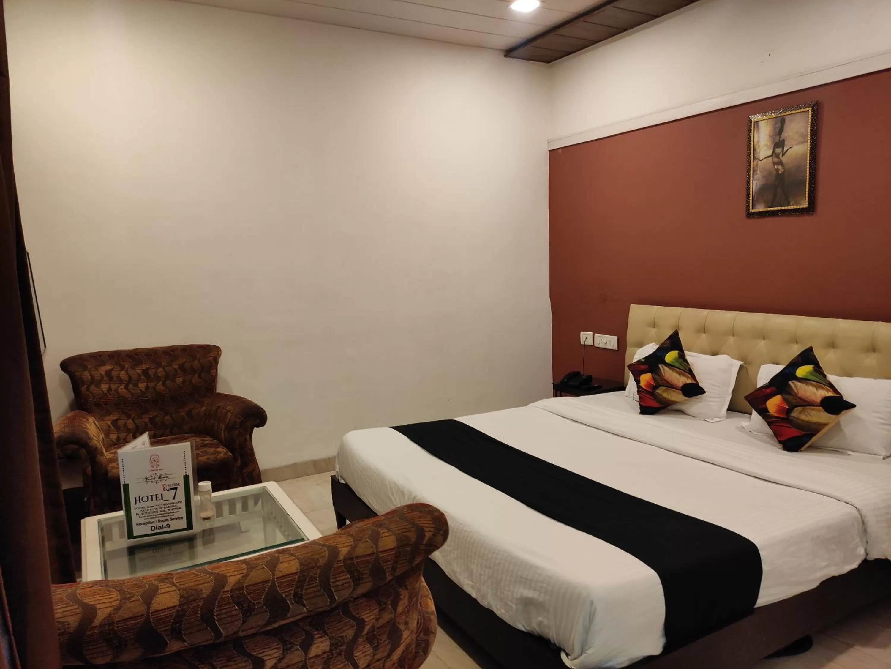 Bedroom, Bed in Hotel Seven- Center of City Chandigarh