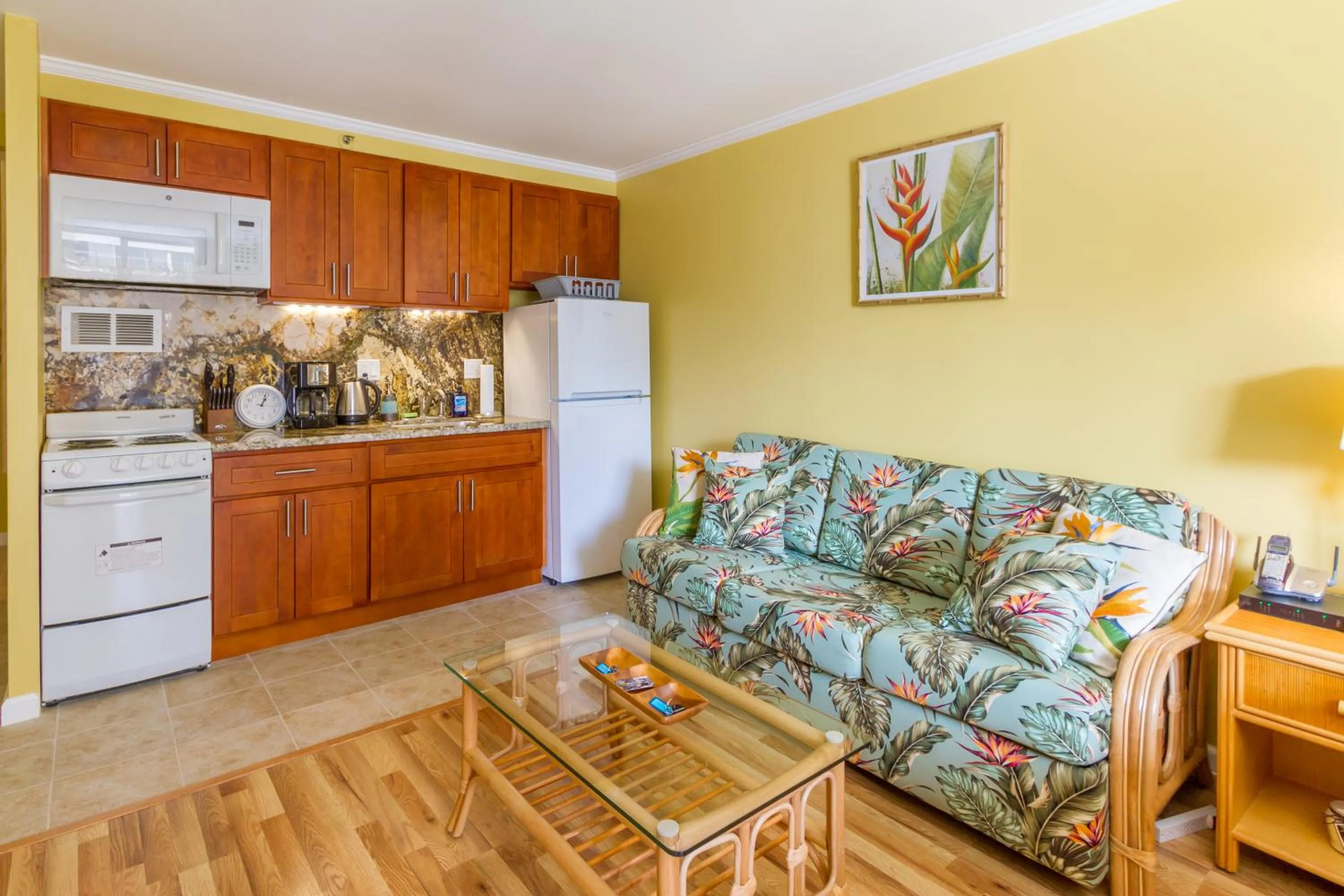 Photo of the whole room in Tropical Studios at Marine Surf Waikiki - FREE PARKING - BEST LOCATION - FULL KITCHEN - SWIMMING POOL