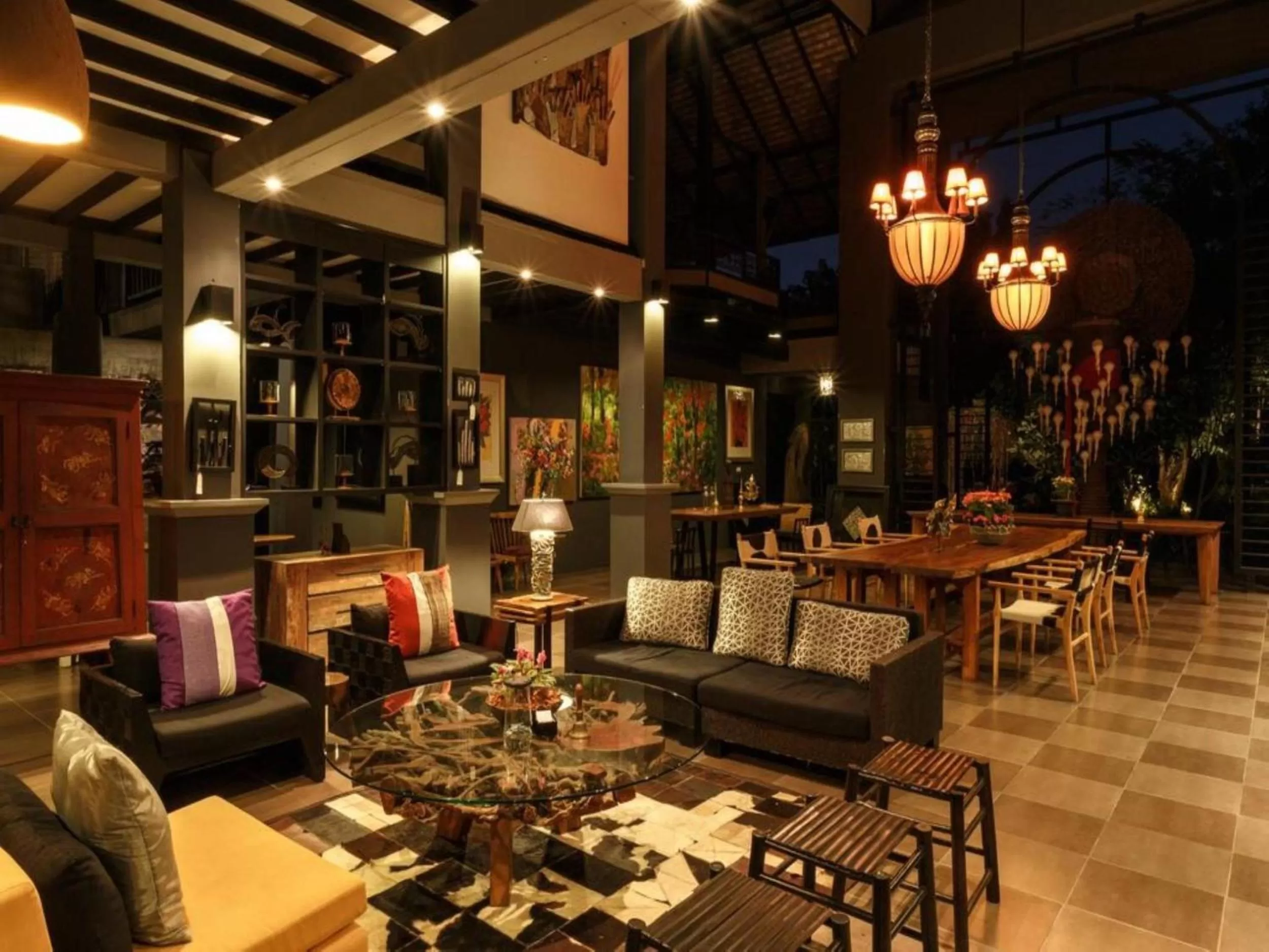 Lounge or bar in Baan Suan Residence เฮือนพักบ้านสวน