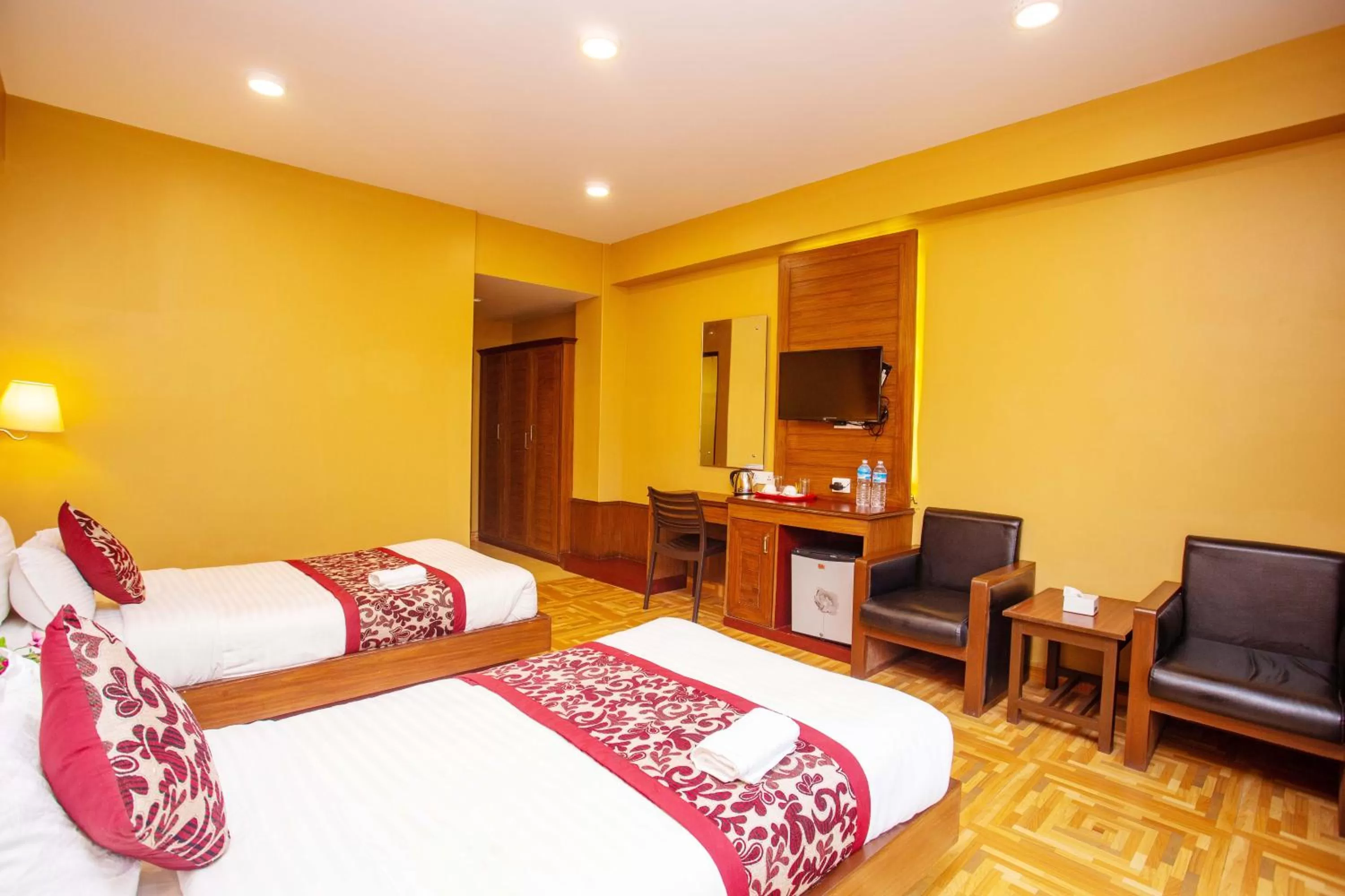 Photo of the whole room, Bed in Hotel Iceland