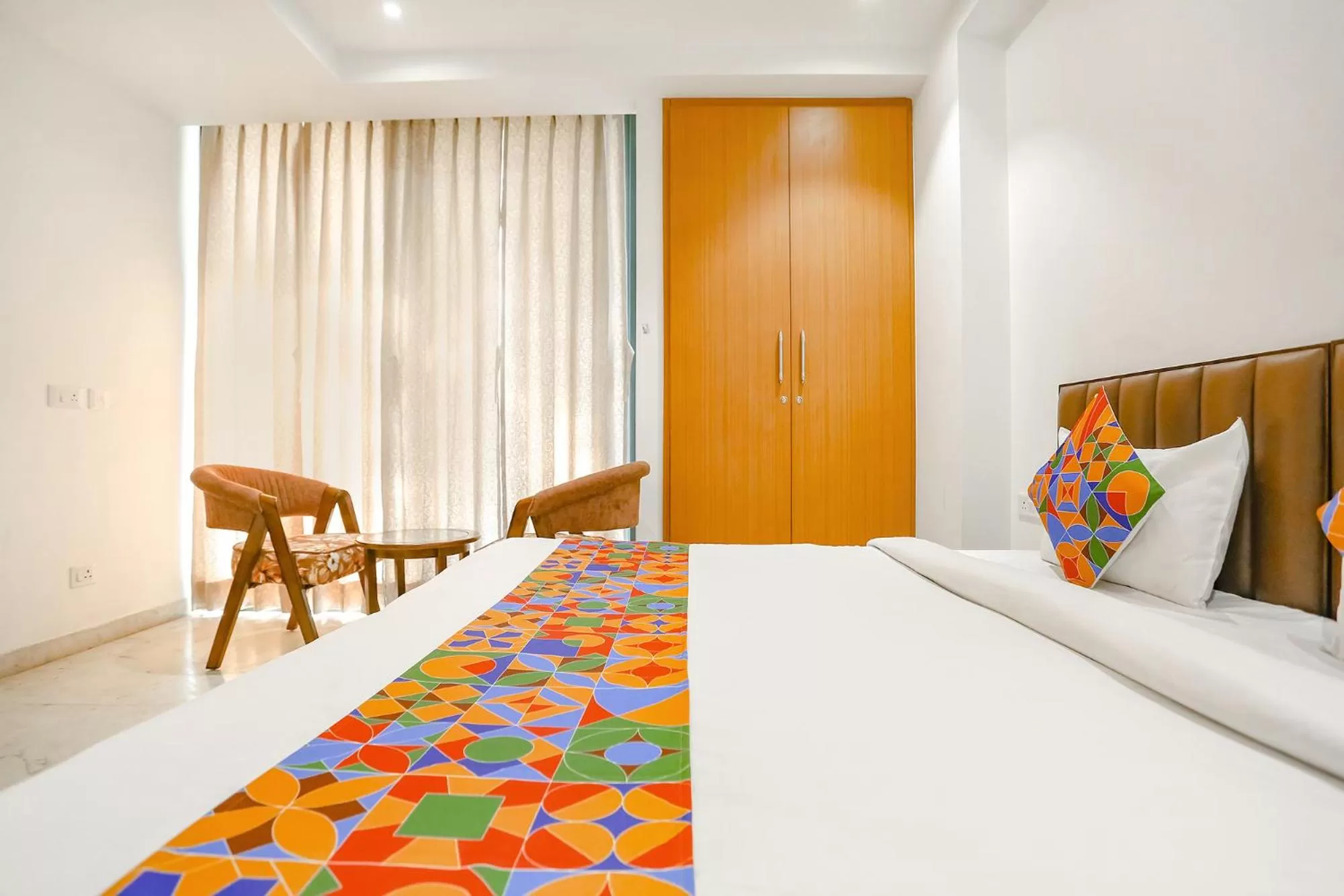 Bed in FabExpress Aerosky Deluxe - Nr Yashobhoomi Convention Centre