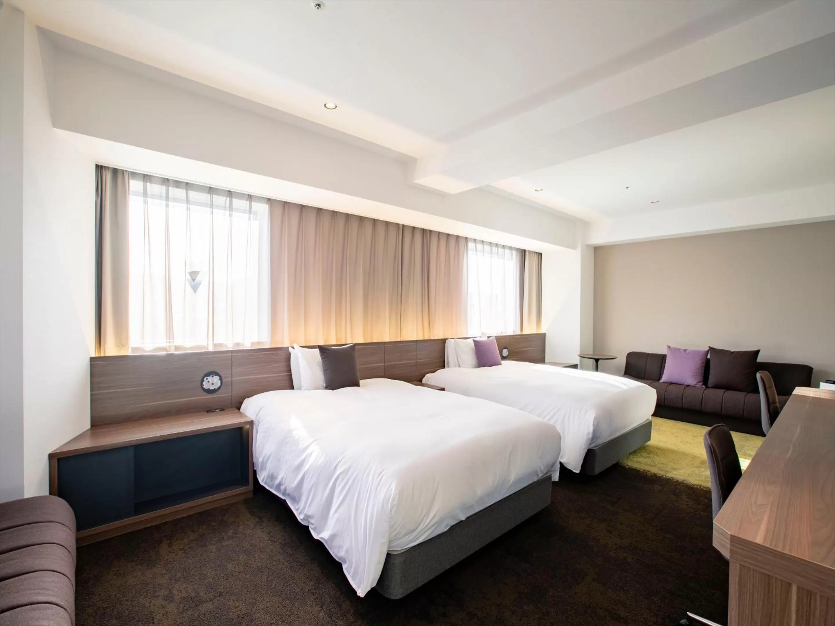 Bed in Tenza Hotel & SKYSPA at Sapporo Central