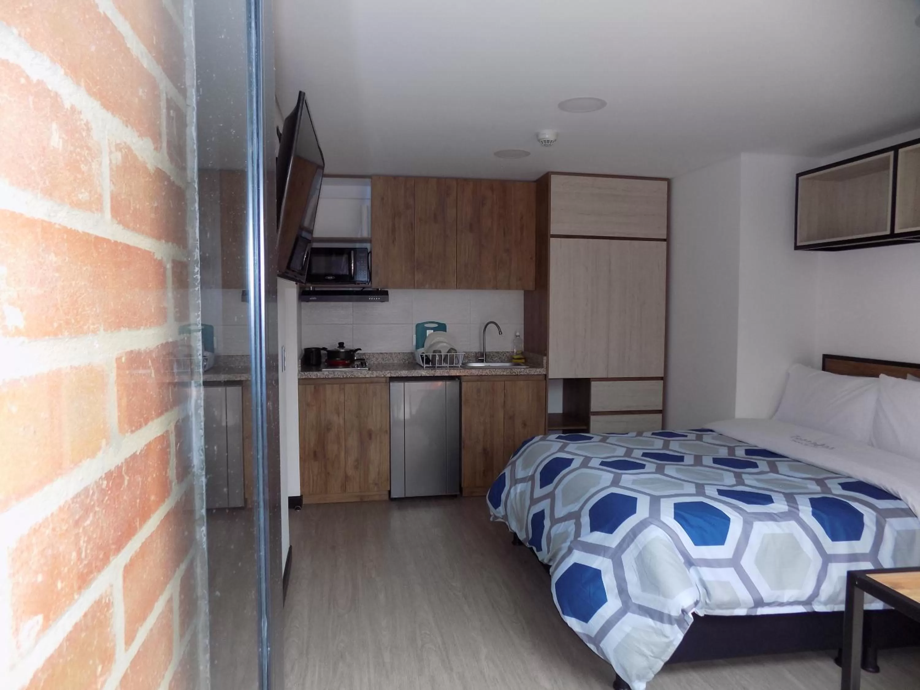 Kitchen or kitchenette, Bed in Terrazas