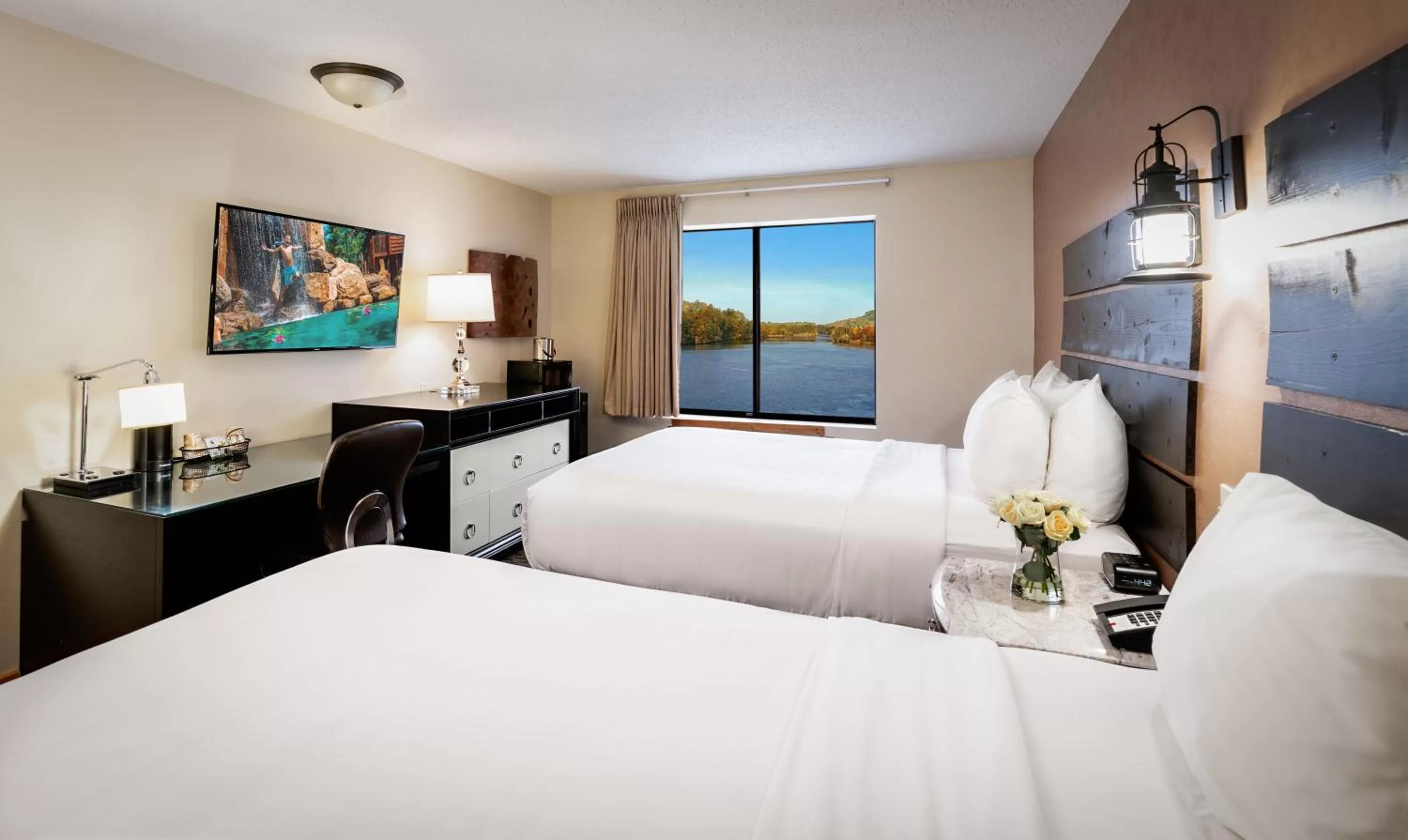 River view, Bed in The VUE Boutique Hotel & Boathouse