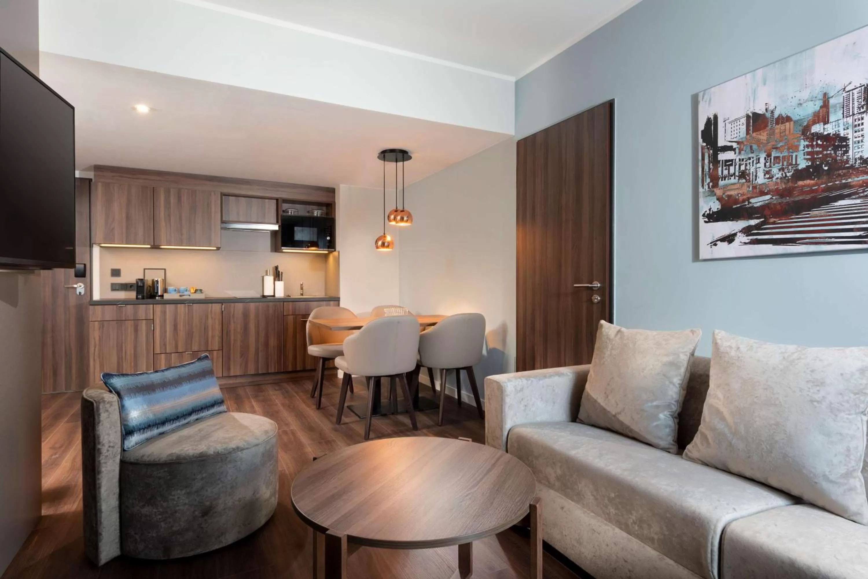 Photo of the whole room in Hyatt House Frankfurt Eschborn