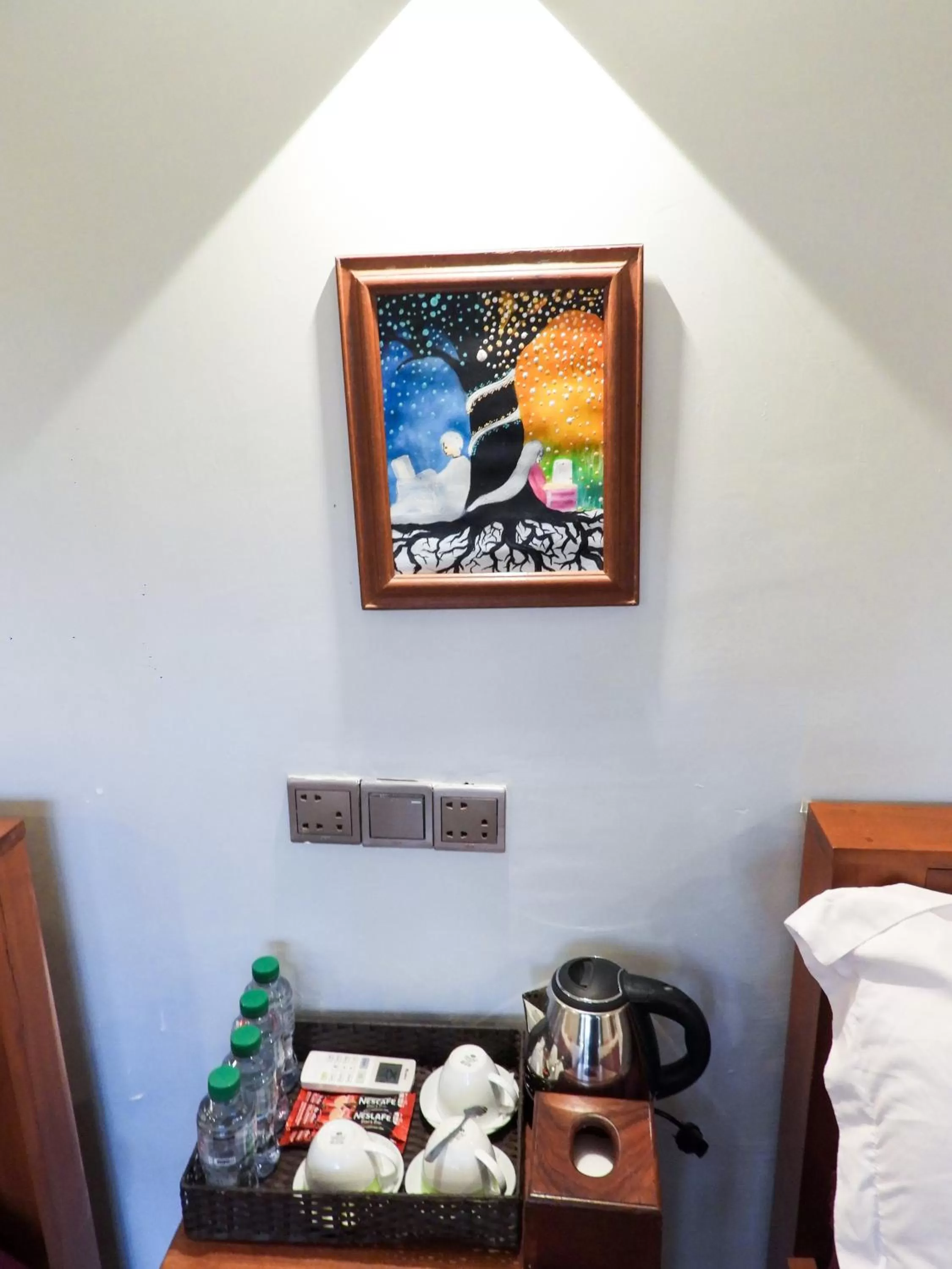 Coffee/tea facilities, Bed in Bamboo Bungalow