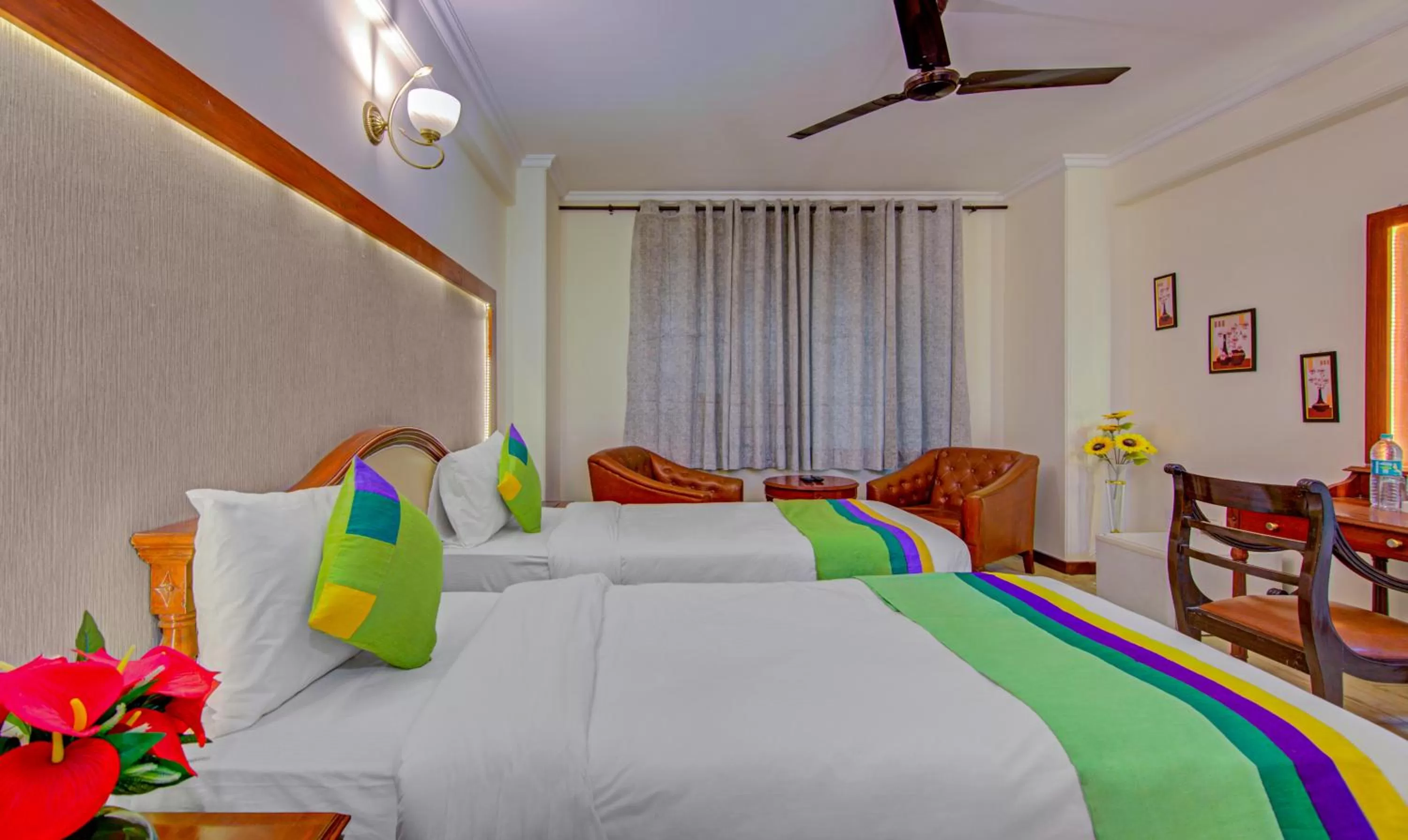 Bedroom, Bed in Treebo Corporate Park