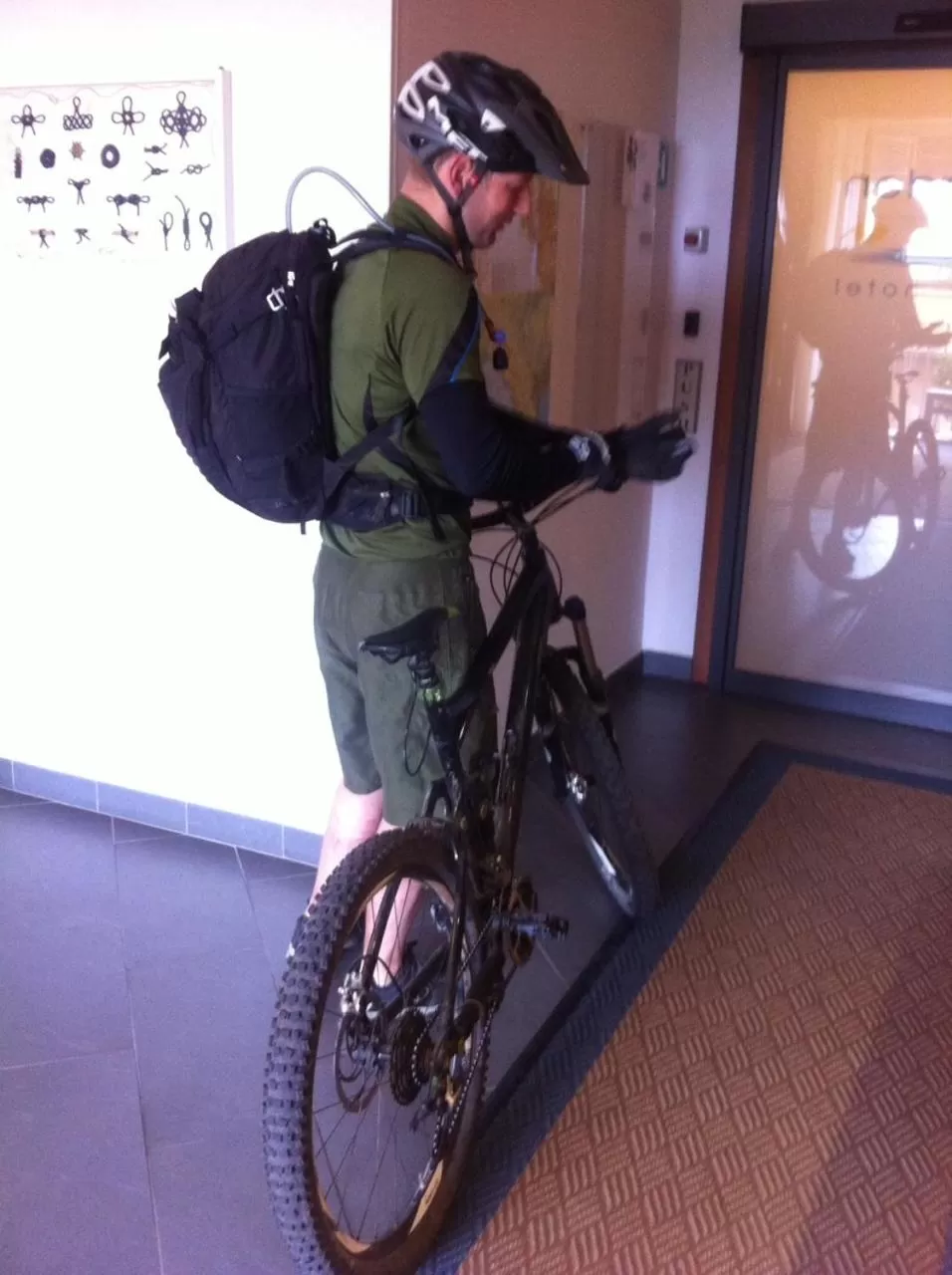 Cycling in Hotel Garden